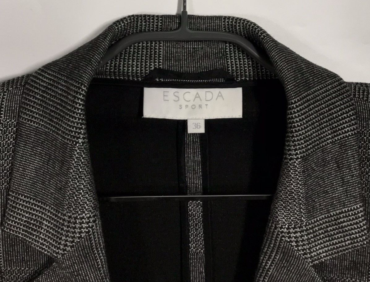 Escada Escada Sport Womens Blazer Plaid Size XS / US 0-2 / IT 36-38 - 7 Thumbnail