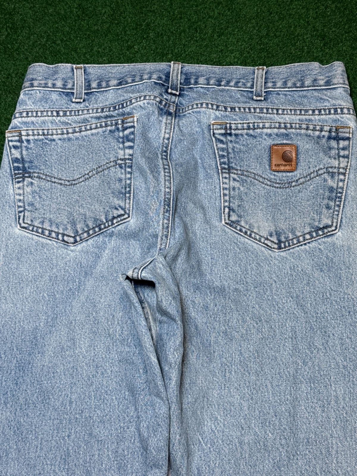 Carhartt Vintage 90s Y2K Carhartt Light Wash Regular Fit Denim Jeans Size US 34 / EU 50 - 2 Thumbnail