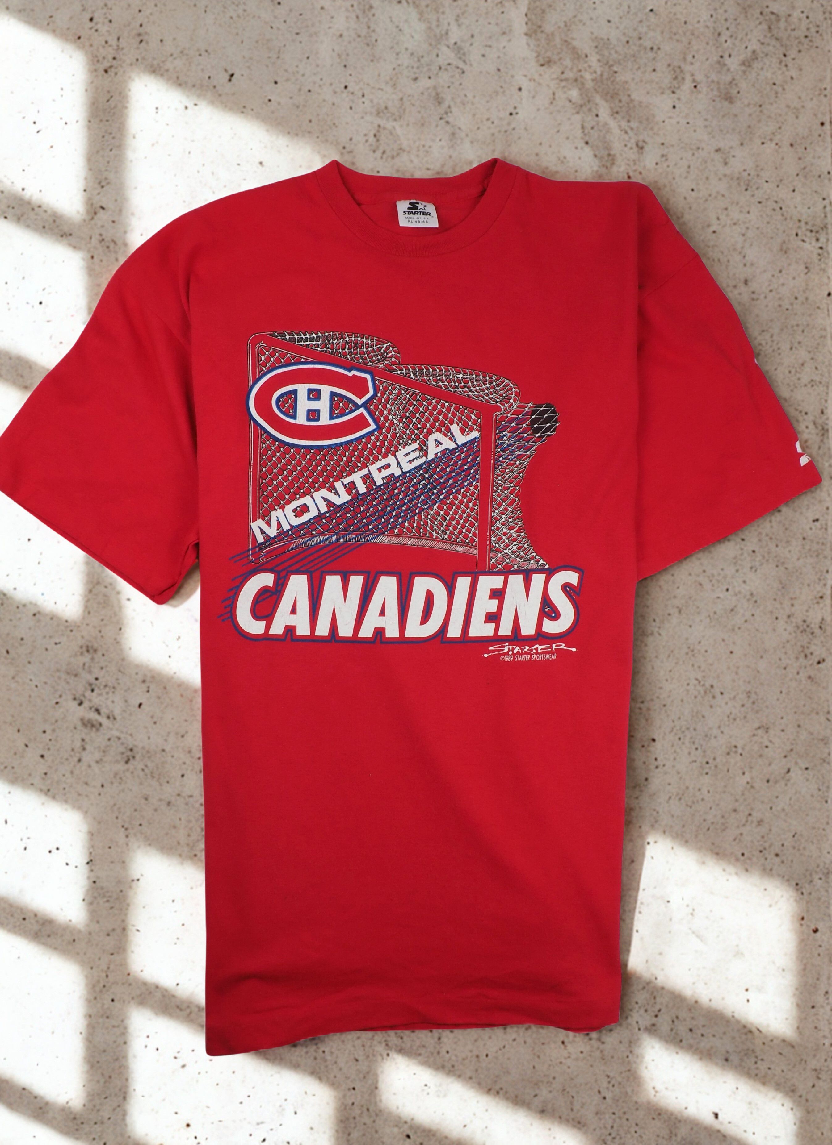 Starter Starter NHL Montreal Canadiens T-Shirt 1989 Made in USA Size US XL / EU 56 / 4 - 1 Thumbnail