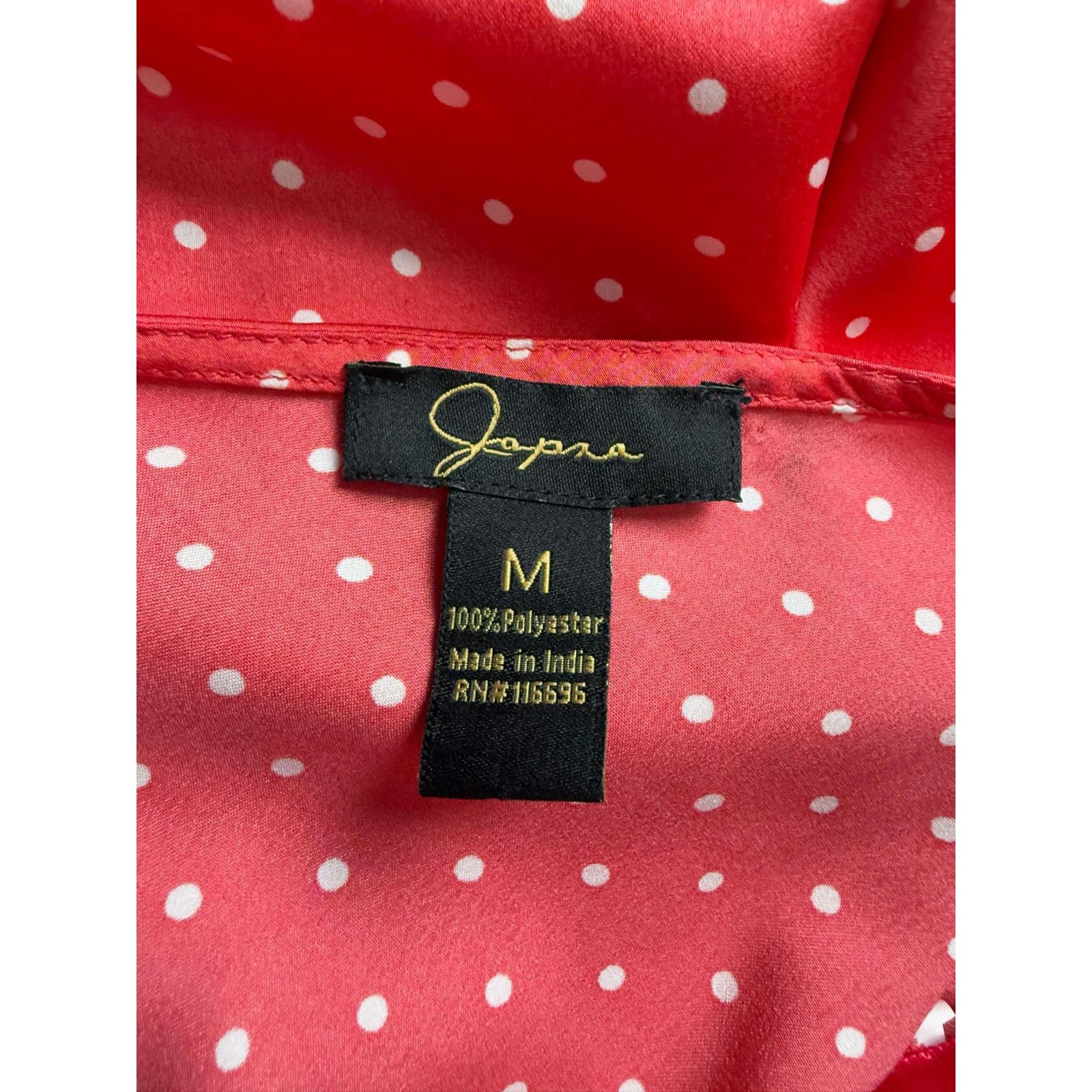 Other Japna Polka Dot Sleeveless V-Neck Midi Slip Dress Red M Size M / US 6-8 / IT 42-44 - 7 Thumbnail