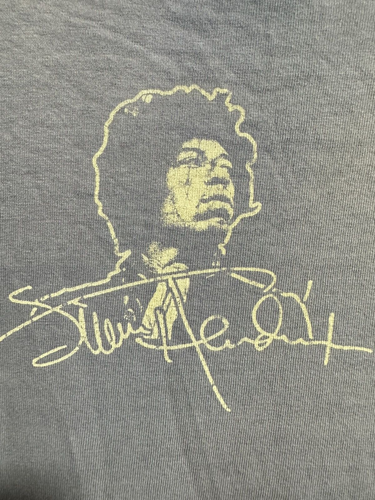 Band Tees Thrashed Vintage Jimi Hendrix Sun Faded Tee Size US XXL / EU 58 / 5 - 9 Thumbnail