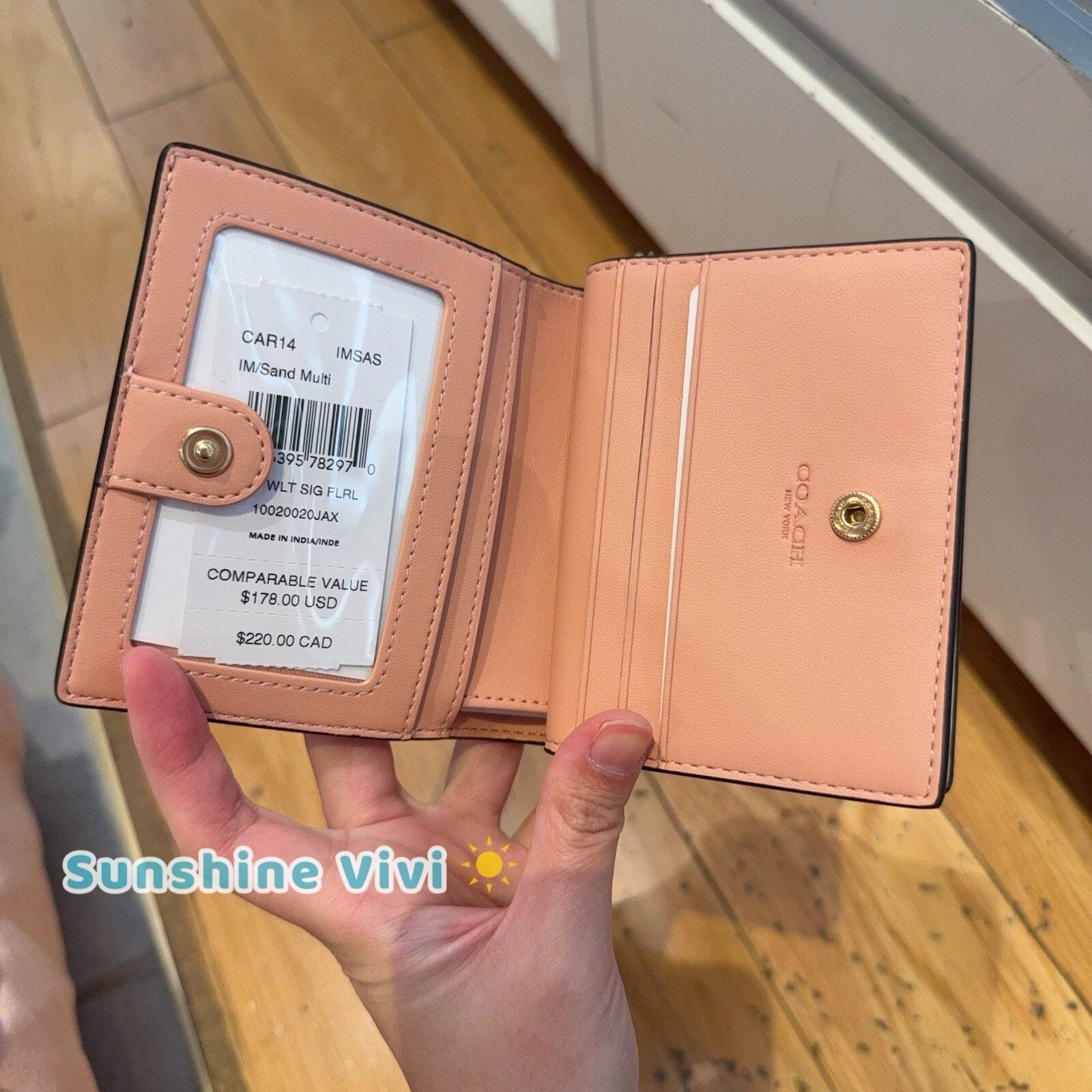 Coach NWT Bundle Coach CAR14 Snap Wallet & CAR20 Wristlet box Size ONE SIZE - 11 Thumbnail