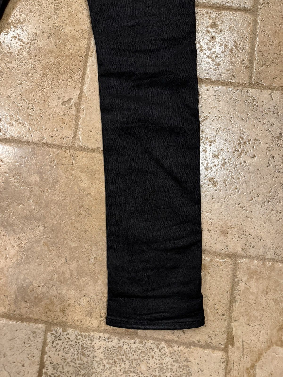 Saint Laurent Paris Saint Laurent Paris D02 2021 Black Wax Denim Jeans Size US 34 / EU 50 - 8 Thumbnail