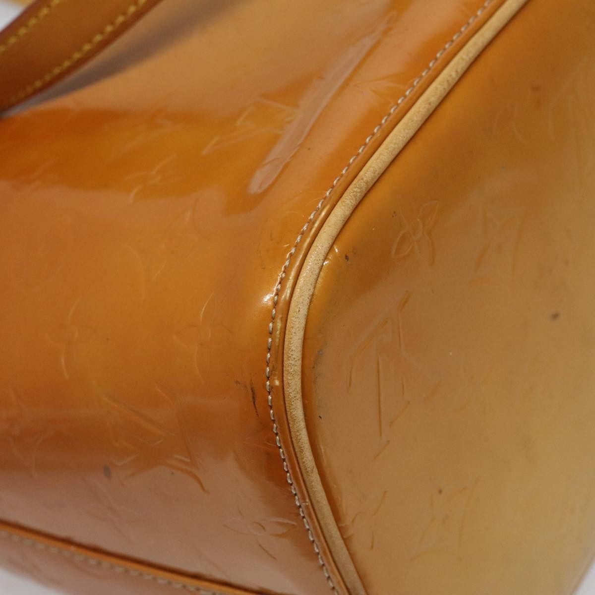 Louis Vuitton LOUIS VUITTON Monogram Vernis Houston Hand Bag Beige M91004 Size ONE SIZE - 16 Thumbnail