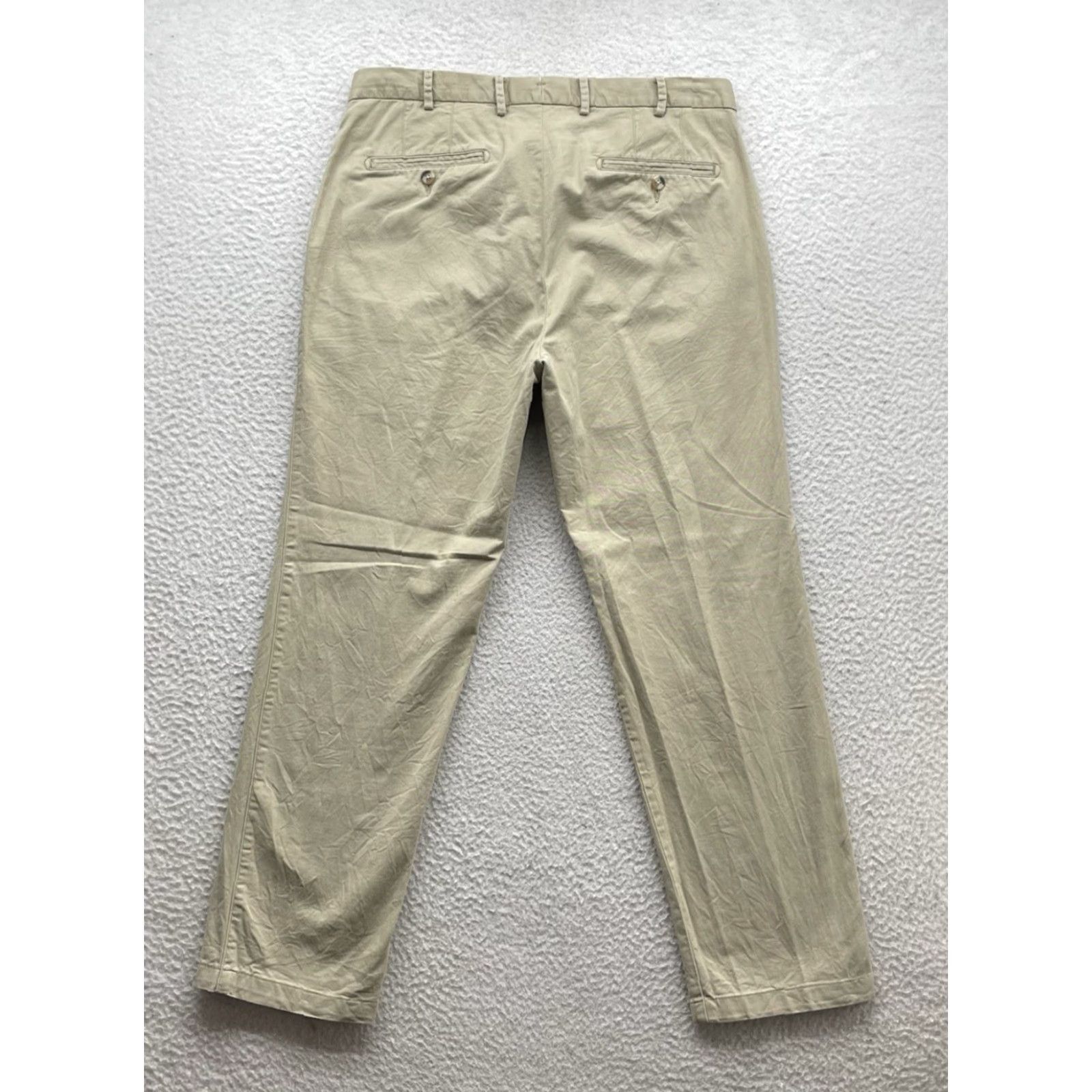 Peter Millar Peter Millar Chino Pants Mens 34x29.5 Pima Cotton Blend Stretch Golf Beige Khaki Size US 34 / EU 50 - 4 Thumbnail