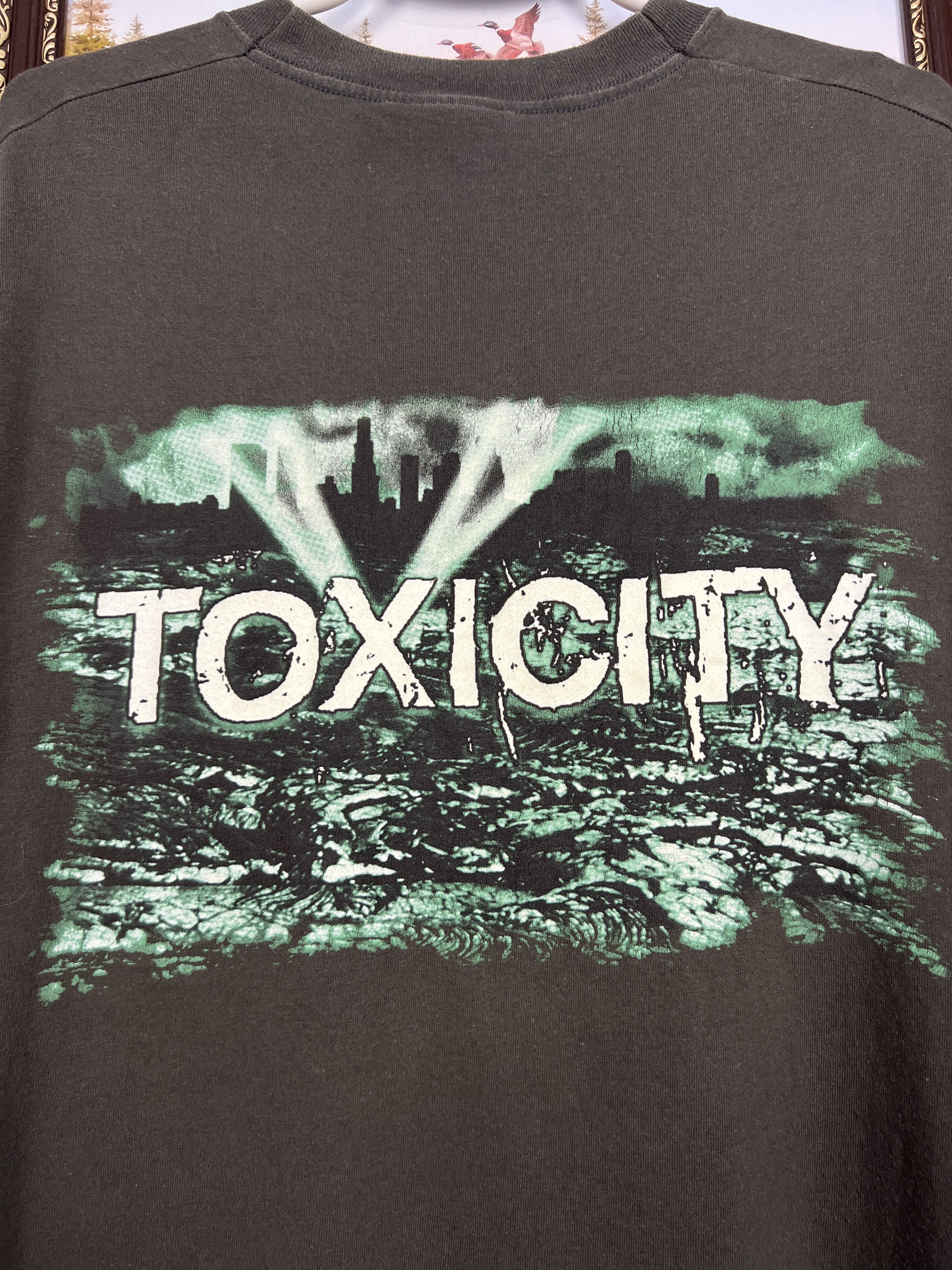 Vintage Vintage SOAD System Of A Down Toxicity Over Print Shirt Size US M / EU 48-50 / 2 - 9 Thumbnail