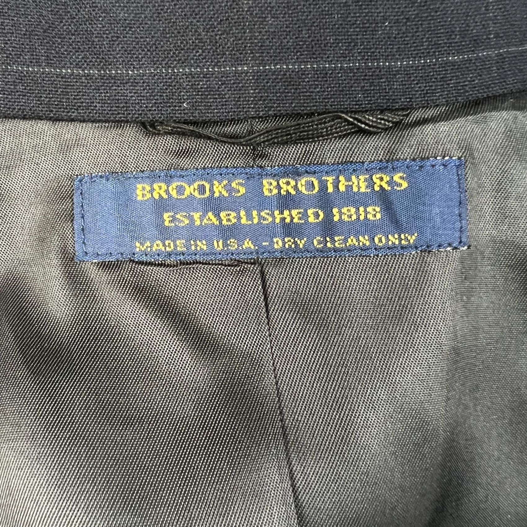 Brooks Brothers VINTAGE Brooks Brothers Suit Set USA Made Coat Pants 44R Mens 36x29 Pleated Brooks Brothers Suit Set United States Plaid Wool 2 Piece Regular Mens Size 44R - 5 Thumbnail