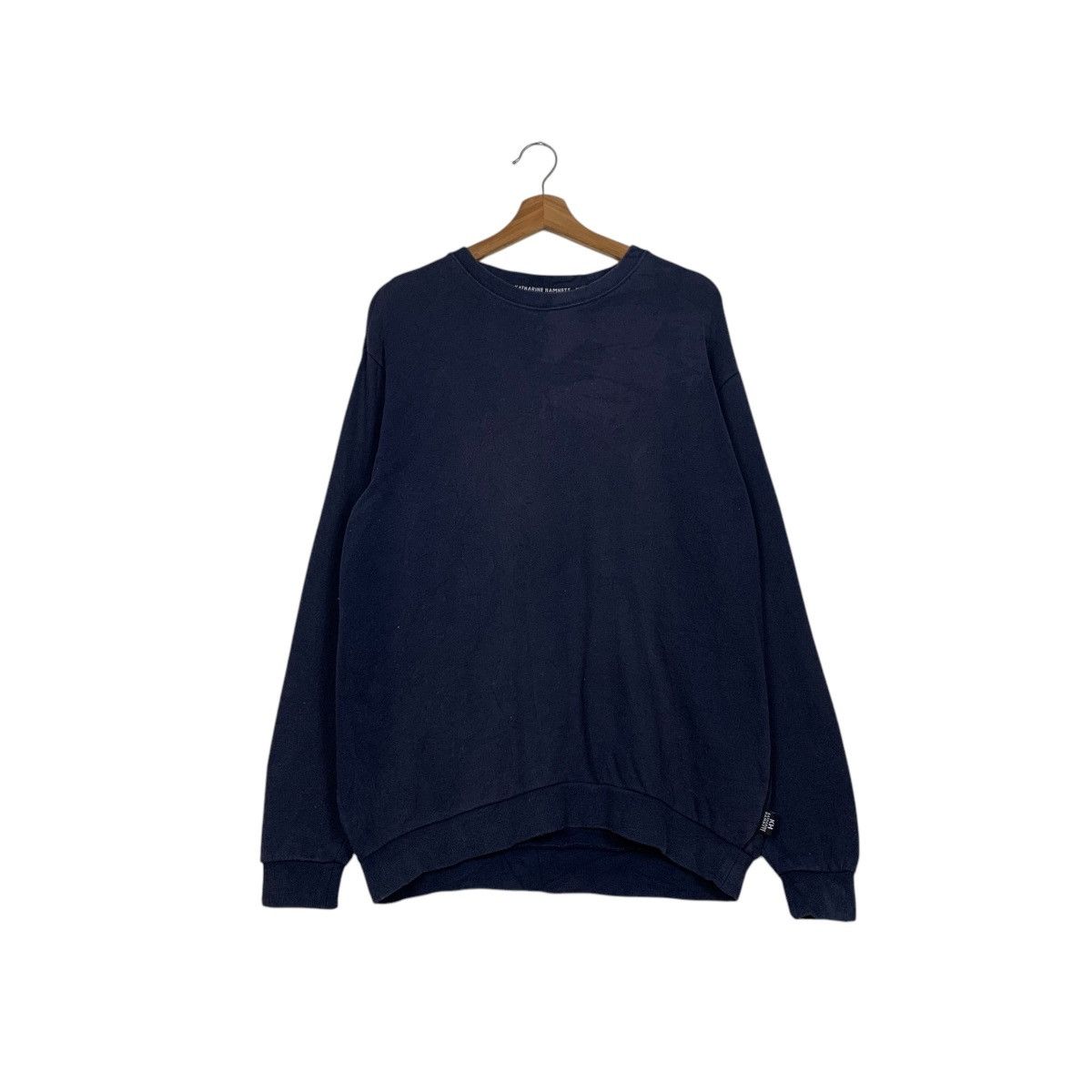 Katharine Hamnett London KATHARINE HAMNETT Plain Crewneck Sweatshirt #2221-C98 Size US XL / EU 56 / 4 - 1 Thumbnail