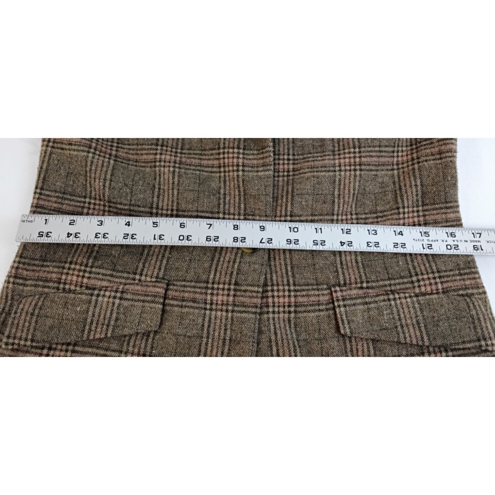 Other Sundance Duster Jacket Women's XS Brown Plaid Wool Blend Size XS / US 0-2 / IT 36-38 - 17 Thumbnail