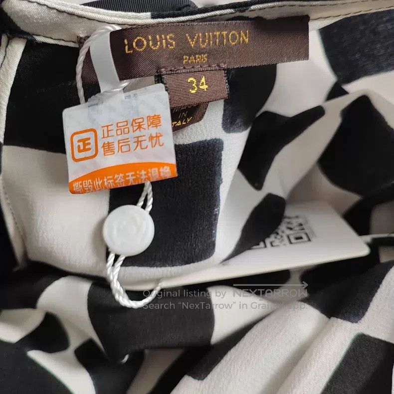 Louis Vuitton Louis Vuitton Black and white polka-dot paneled dress Size XXS / US 00 / IT 34 - 4 Thumbnail