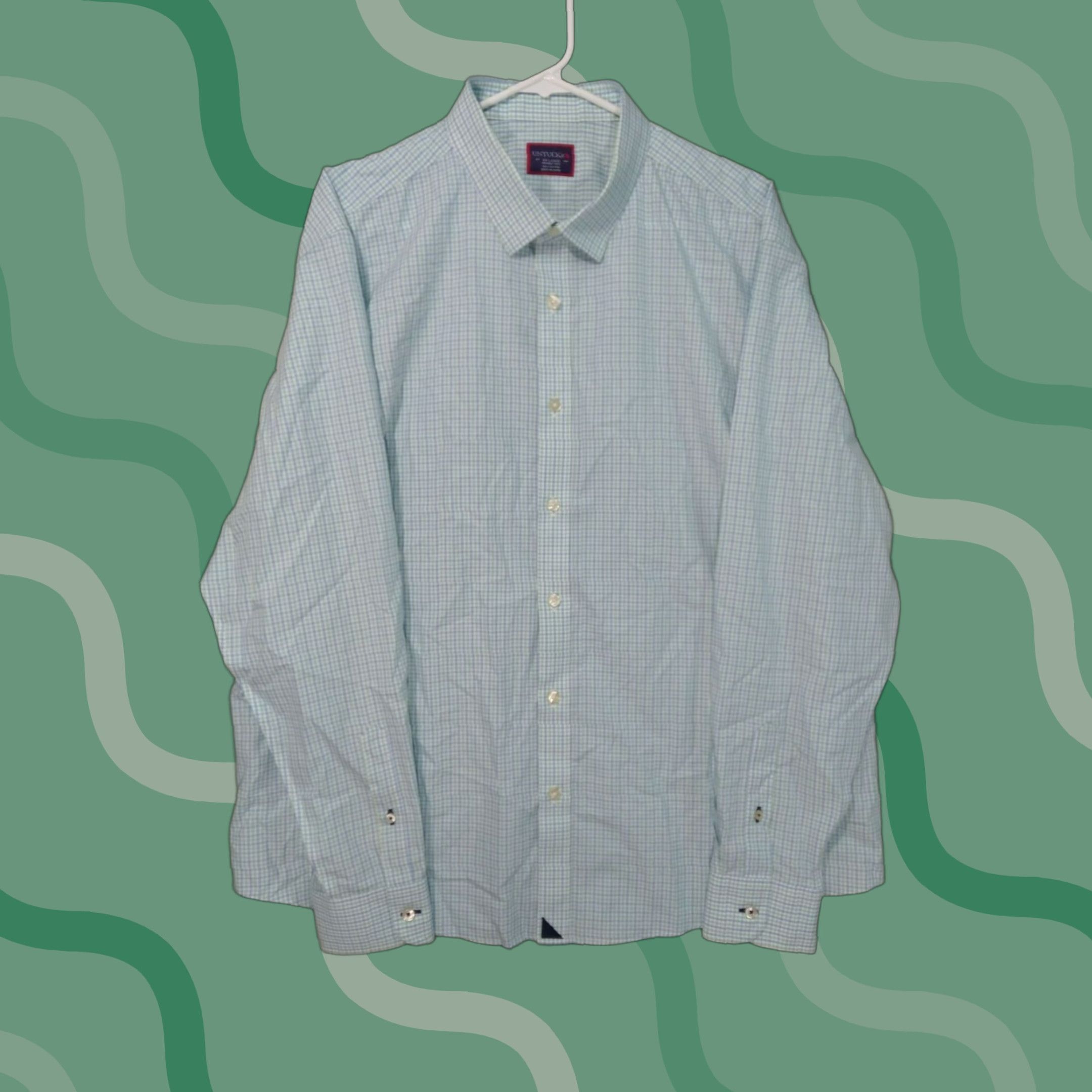UNTUCKit UNTUCKit Mens Shirt 2XL Blue Plaid Long Sleeve Button-Up Wrinkle Free Casual Workwear Buy 2XL Mens Brown? Wait no. Size US XXL / EU 58 / 5 - 1 Thumbnail