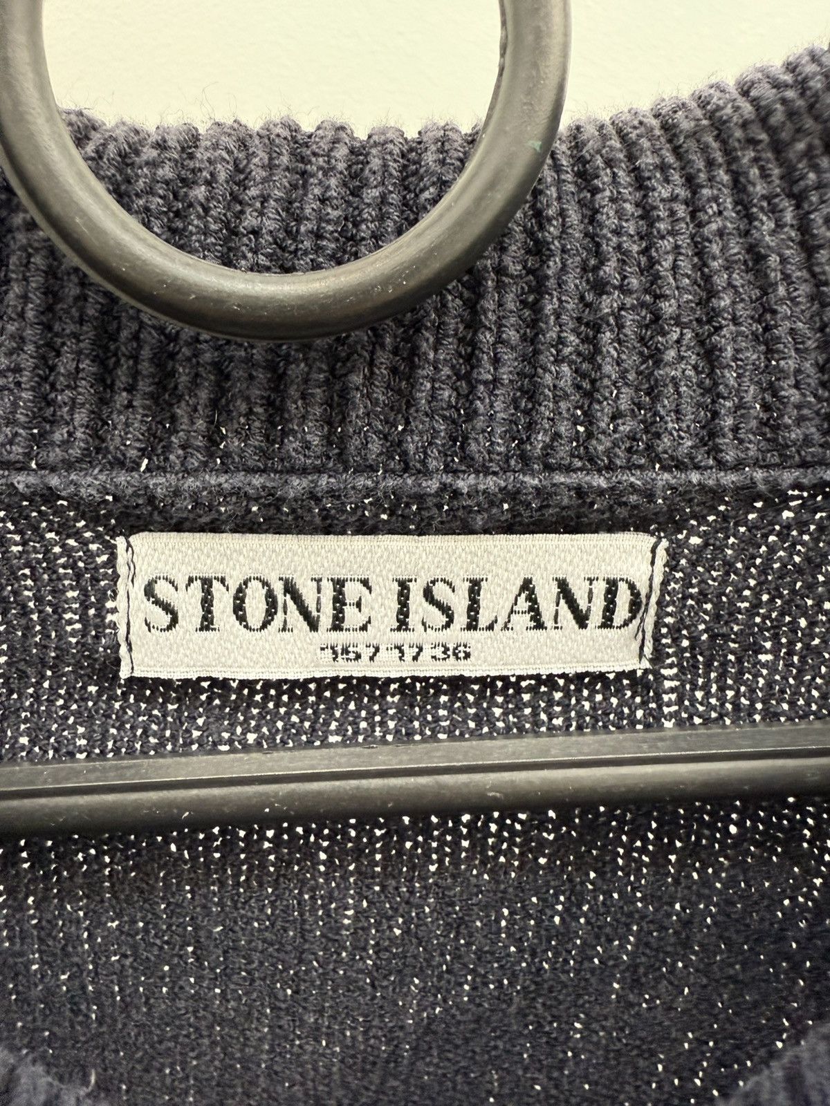 Stone Island Vintage Stone Island Shoelder Badge Knit Cotton Zip Sweater Size US XL / EU 56 / 4 - 4 Thumbnail