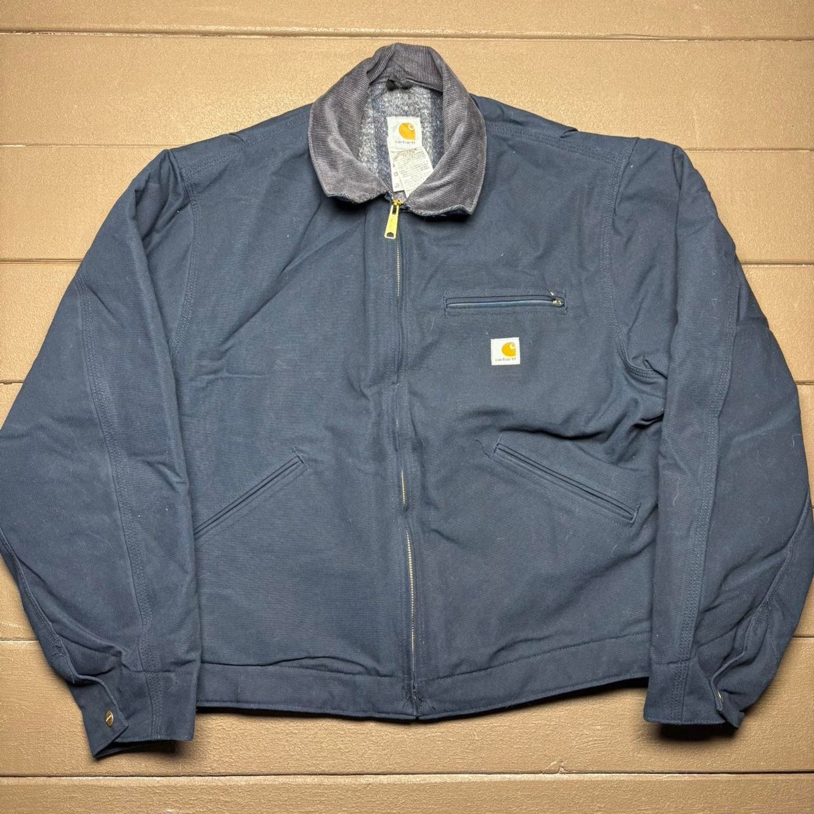 Carhartt Vintage Navy Carhartt J01 DNY Detroit Jacket Size US XL / EU 56 / 4 - 1 Thumbnail