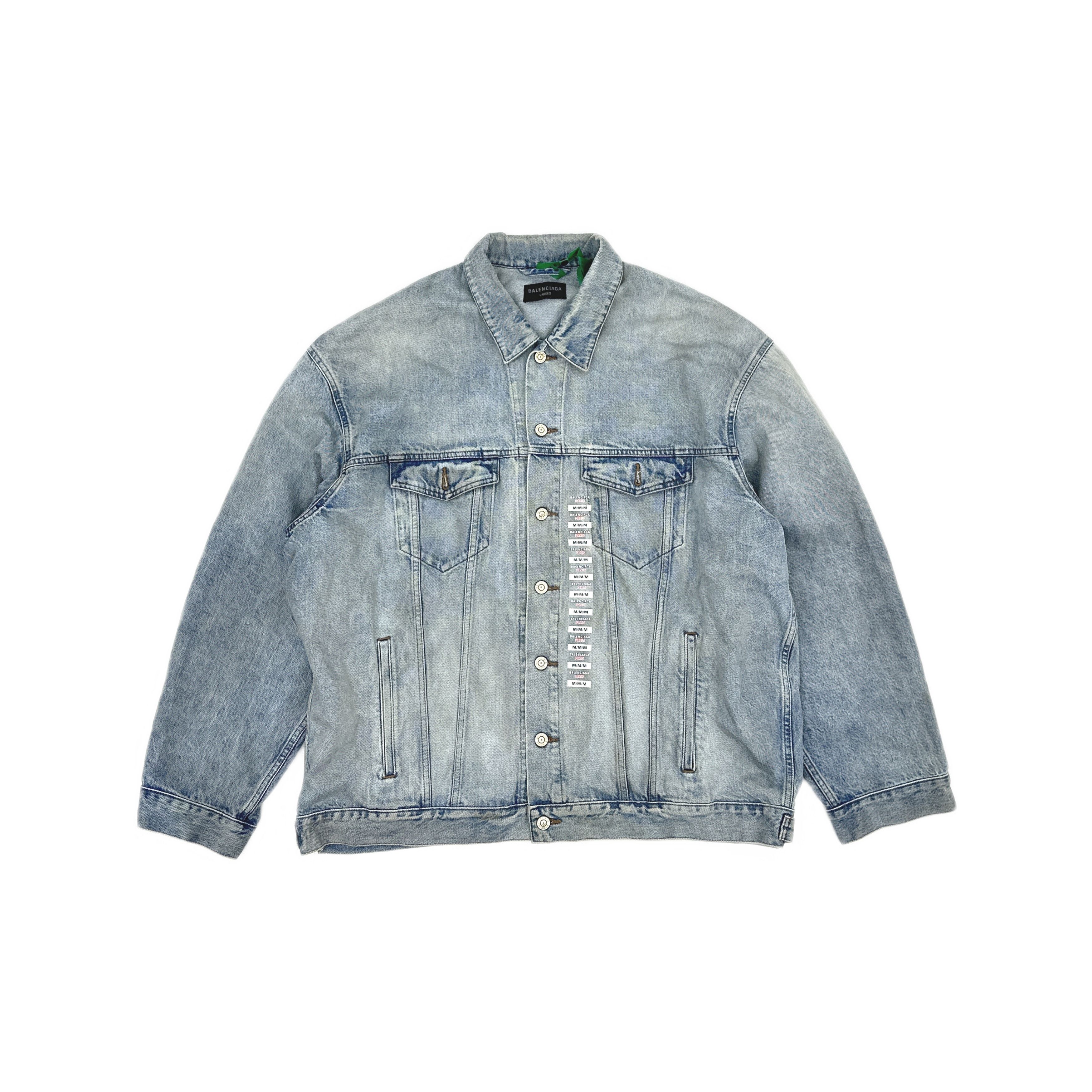 Balenciaga Balenciaga Washed Denim Jacket Size L Size US L / EU 52-54 / 3 - 1 Thumbnail
