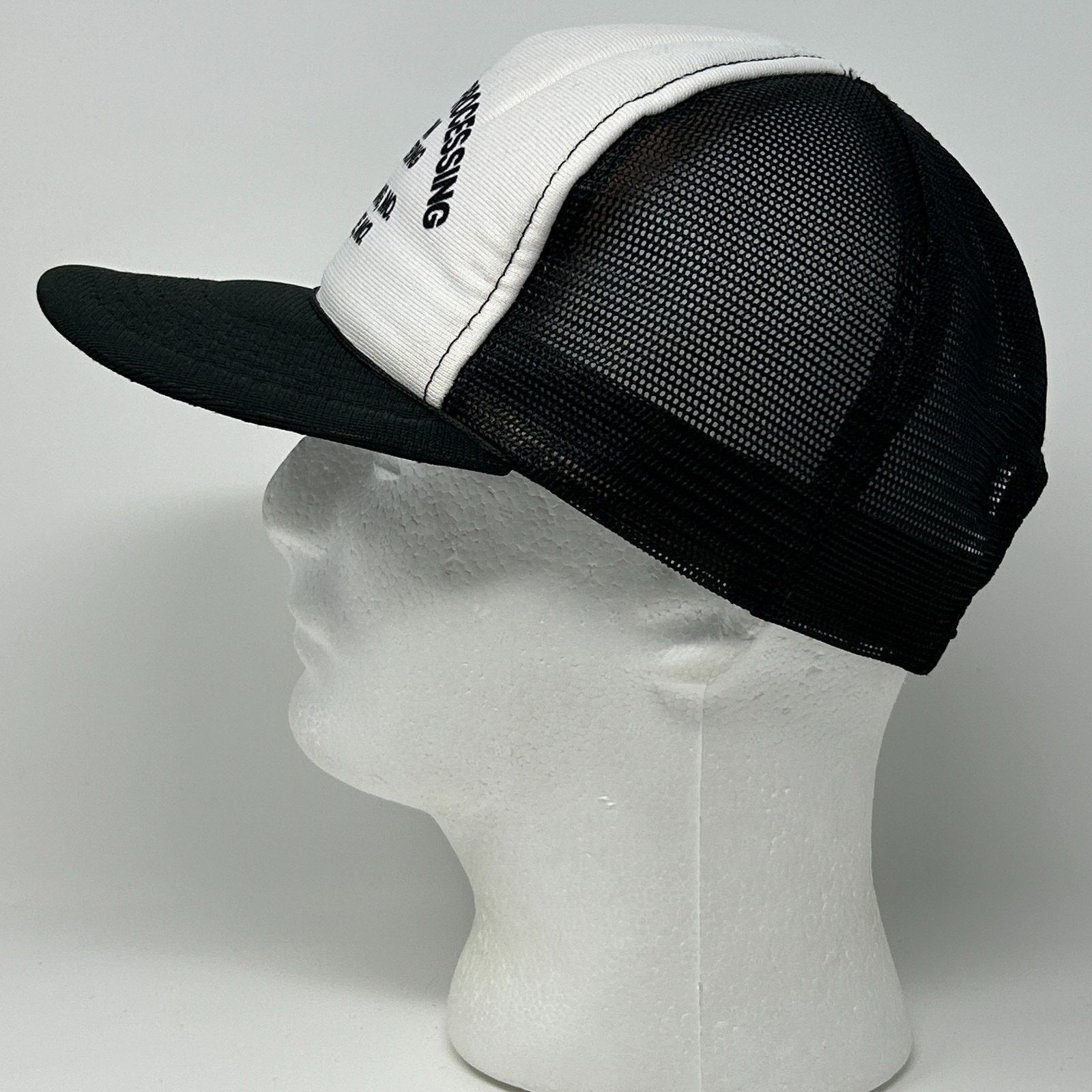 Vintage Vintage VonAllmen Processing Trucker Hat Baseball Cap Black Size ONE SIZE - 6 Thumbnail