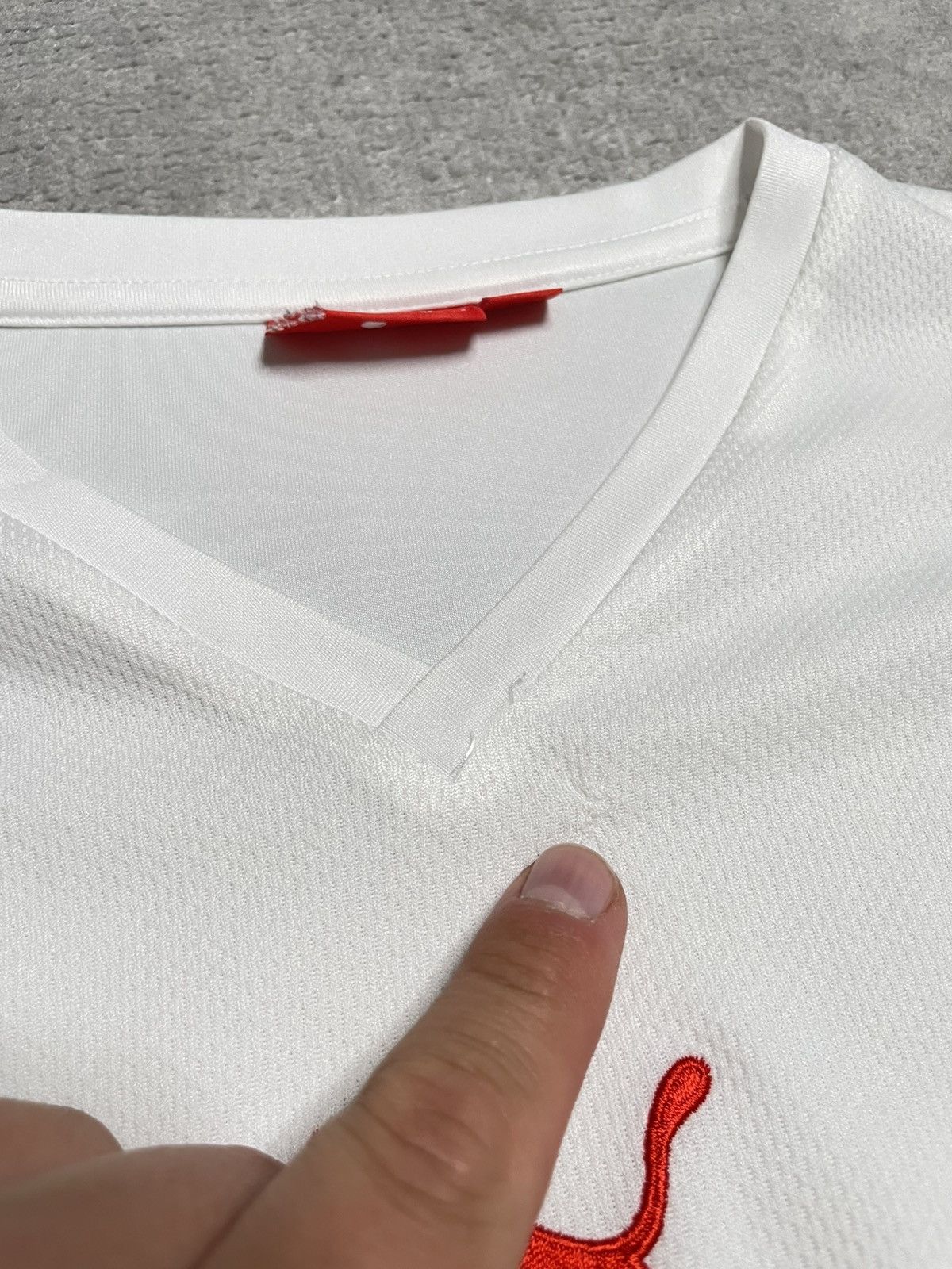 Puma Vintage White Jersey Puma Poland Polska Drip Swag Size US L / EU 52-54 / 3 - 10 Thumbnail
