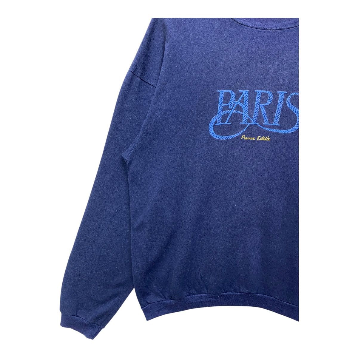 Vintage Vintage Paris Sweatshirt Big Spellout Embroidery Crewneck Size US XL / EU 56 / 4 - 4 Thumbnail
