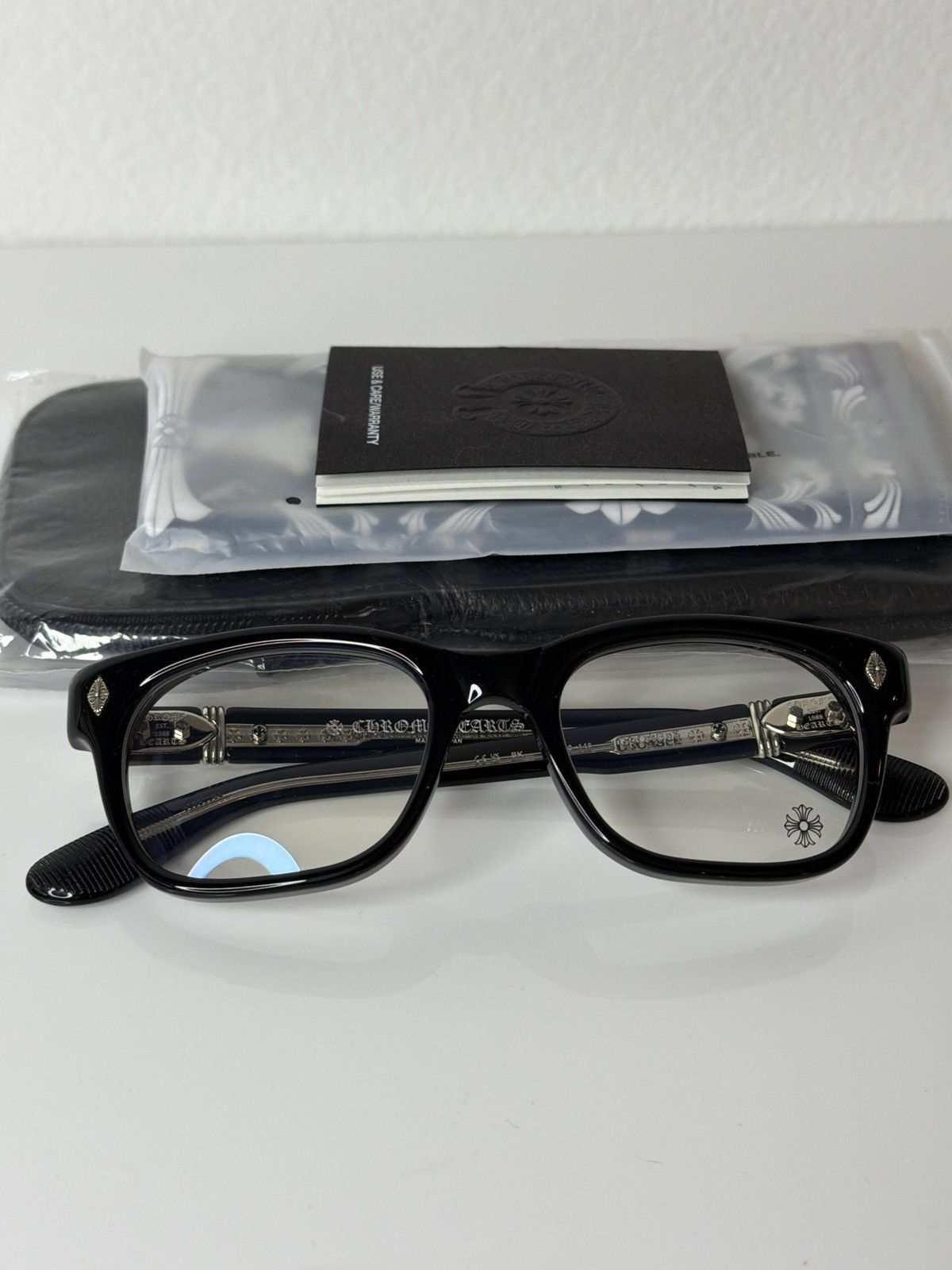 Chrome Hearts Chrome Hearts Dooable Black Silver 52-20-148 New Size ONE SIZE - 1 Thumbnail