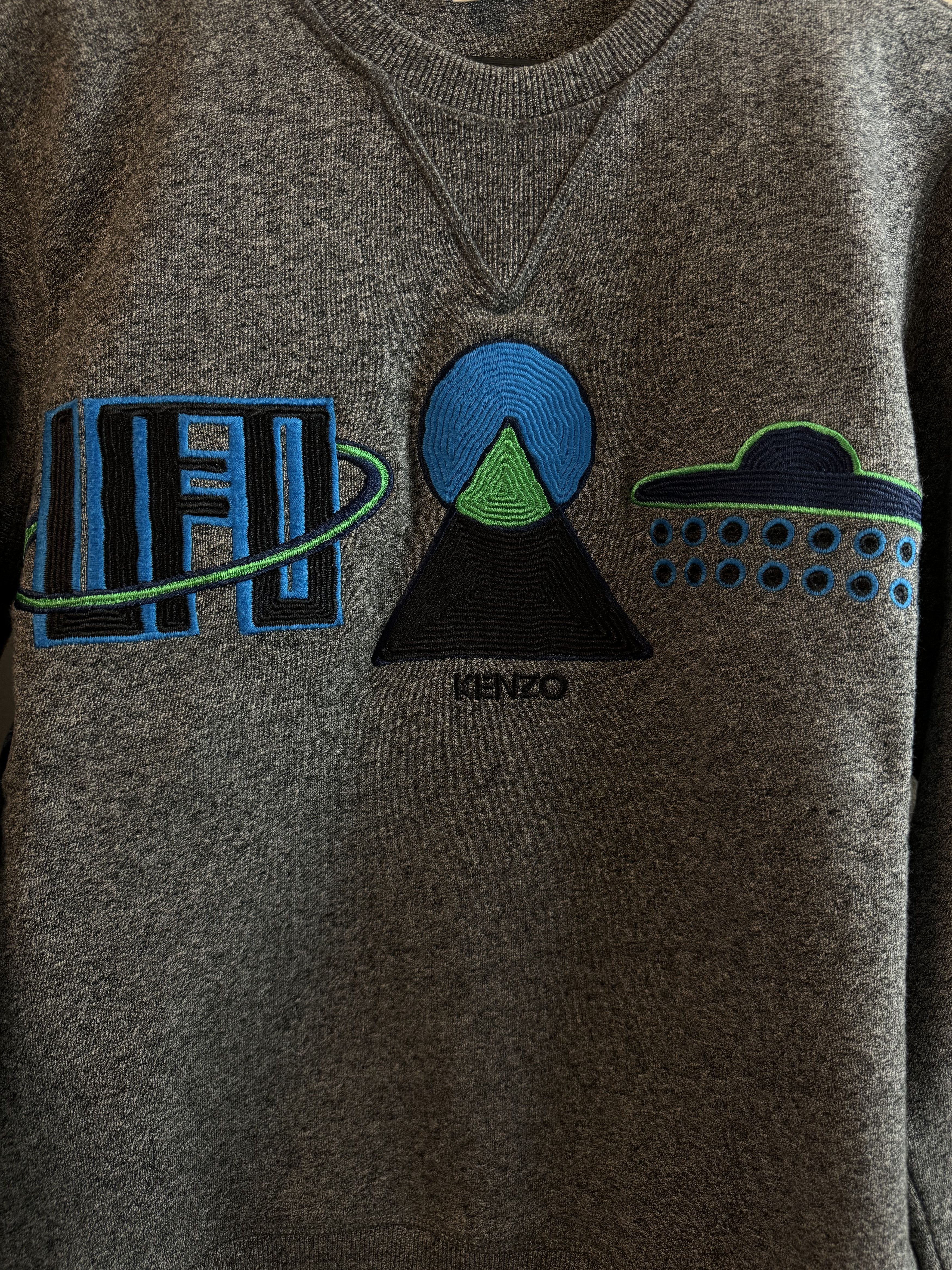Kenzo Kenzo Embroidered Logo Sweatshirt Small Very Good Condition Size US S / EU 44-46 / 1 - 2 Thumbnail