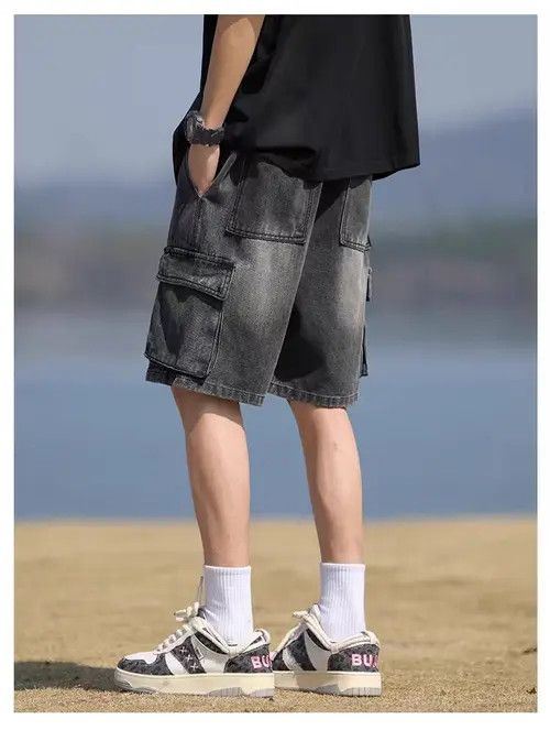 Japanese Brand Kimura x Airi Street Vintage Loose Fit Denim Shorts Size US 32 / EU 48 - 3 Thumbnail