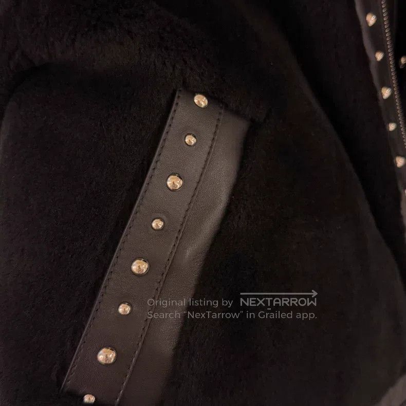 Hermes Hermes 2024 Autumn/Winter women's fur leather, black studd Size XS / US 0-2 / IT 36-38 - 4 Thumbnail