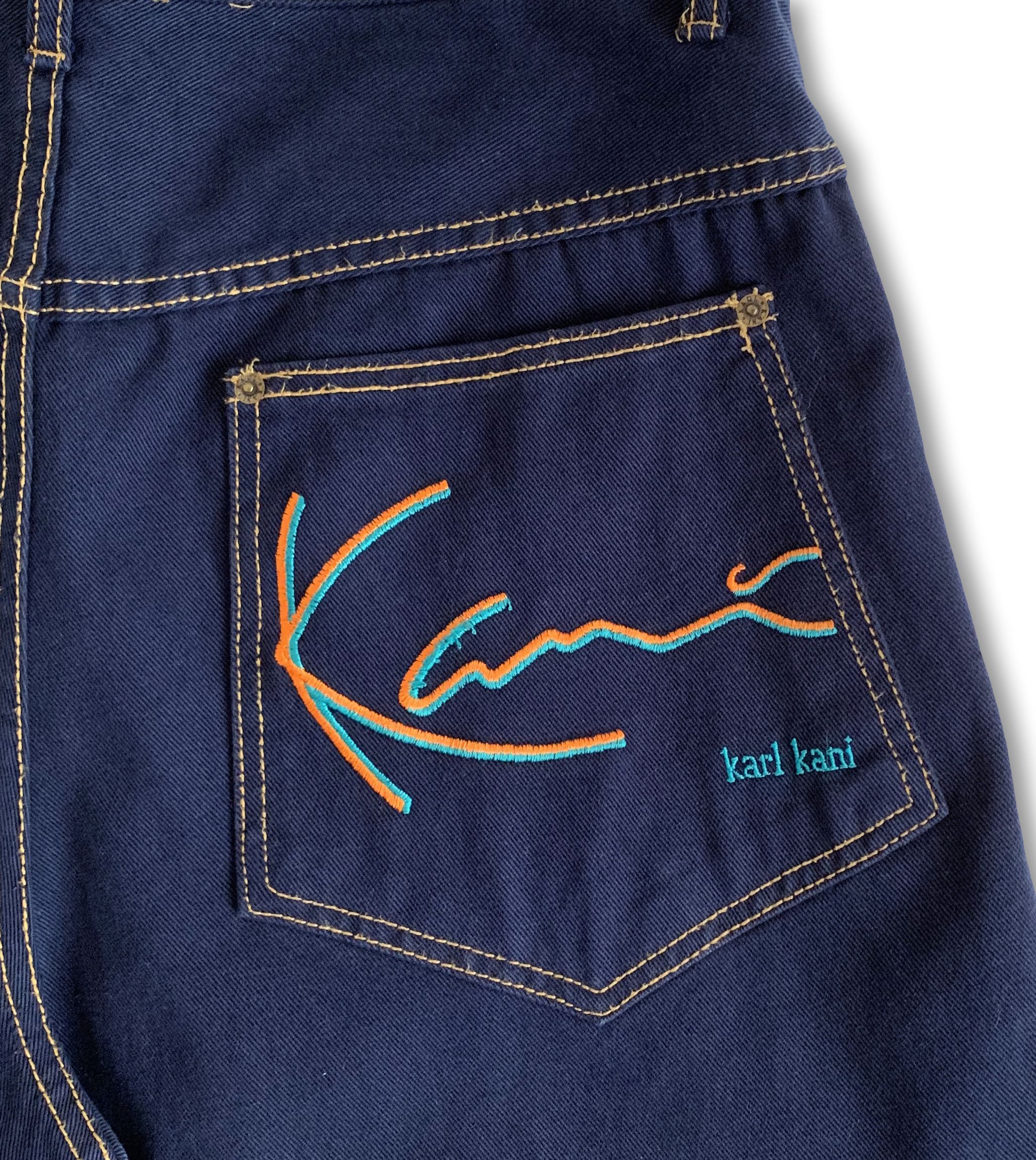 Karl Kani Vintage 90s KARL KANI Jeans Pants Denim 2pac Tupac Hip hop Size US 34 / EU 50 - 6 Thumbnail