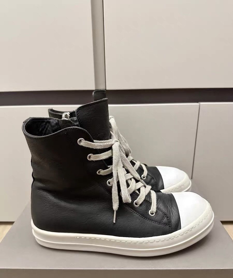 Rick Owens Rick Owens Mainline Pebbled Leather High-Top Zipper Size US 7 / EU 40 - 3 Thumbnail