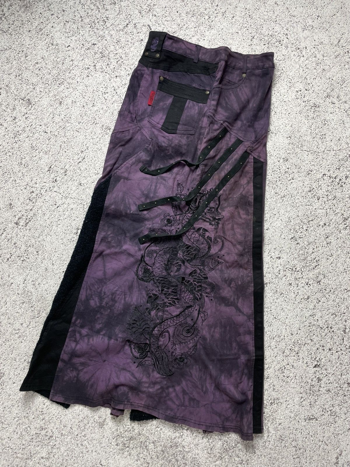 If Six Was Nine 2000s Ozz On - Gothic Vkei Japan Flare Maxi Skirt Size 27" / US 4 / IT 40 - 6 Thumbnail