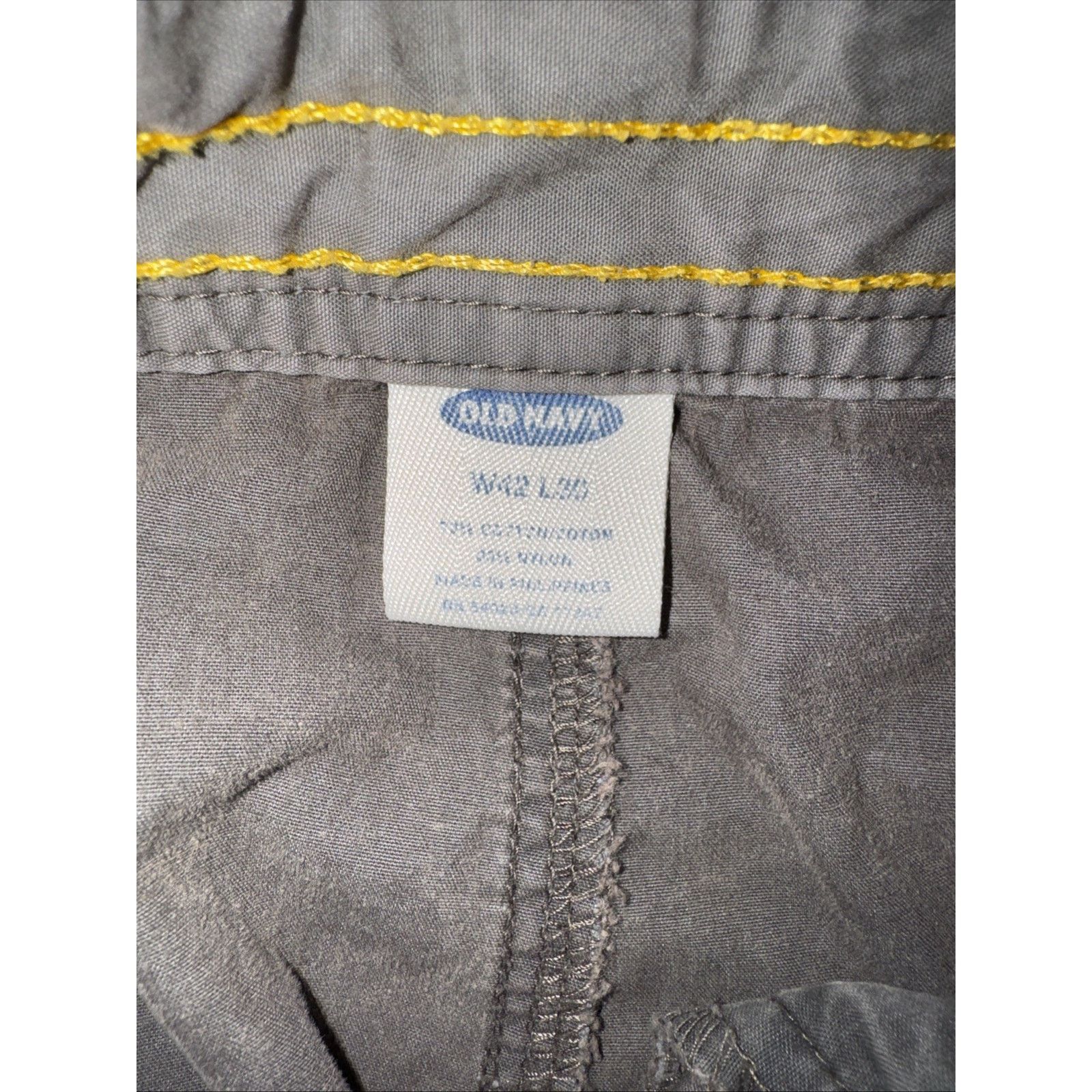 Old Navy × Vintage Vintage Old Navy Extra Baggy Cargo Pants Grey Y2K Skater 90s Size US 42 / EU 58 - 4 Thumbnail