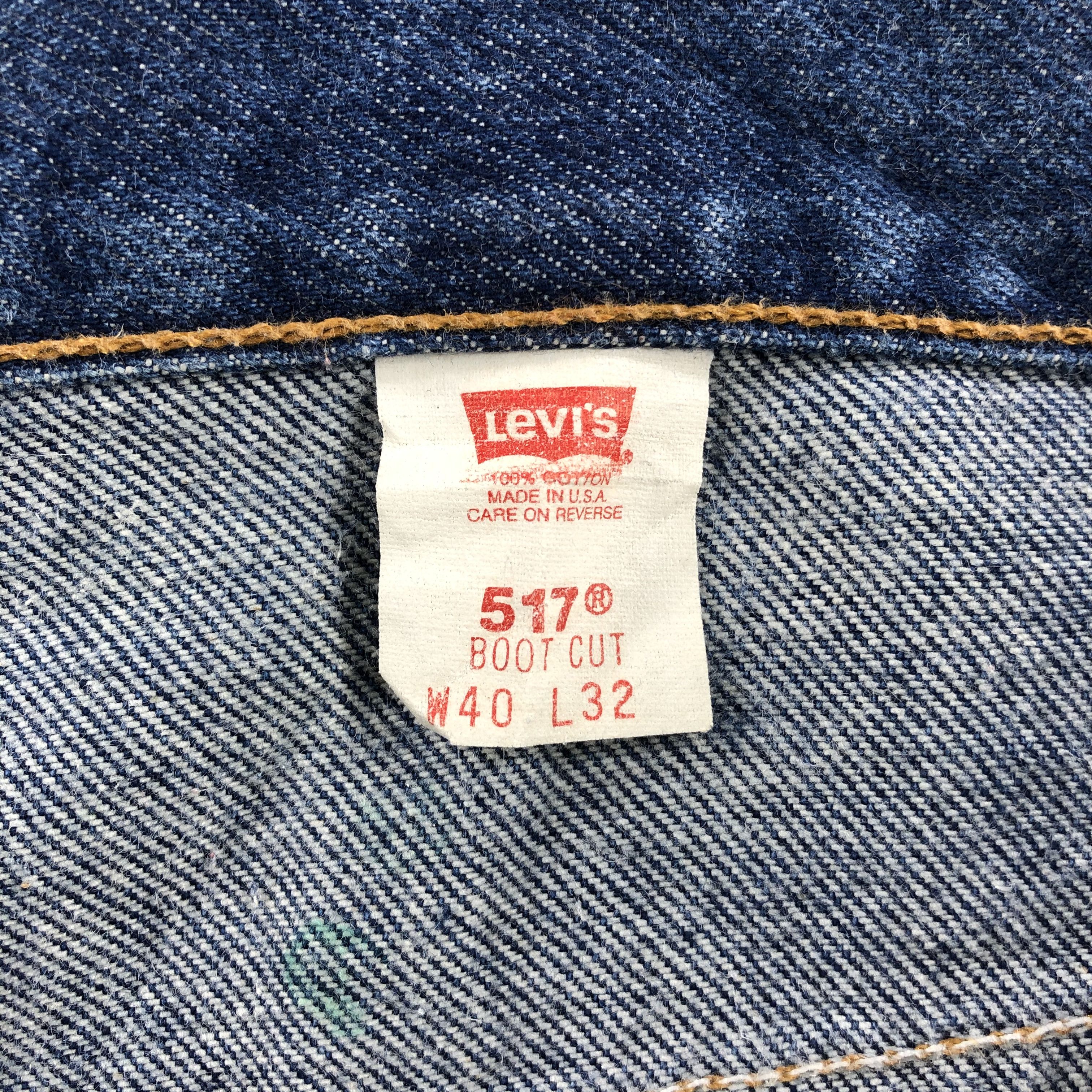 Levi's × Vintage Vintage 90s Levis 517 Flared Denim Jeans-JM809 Size US 40 / EU 56 - 10 Thumbnail