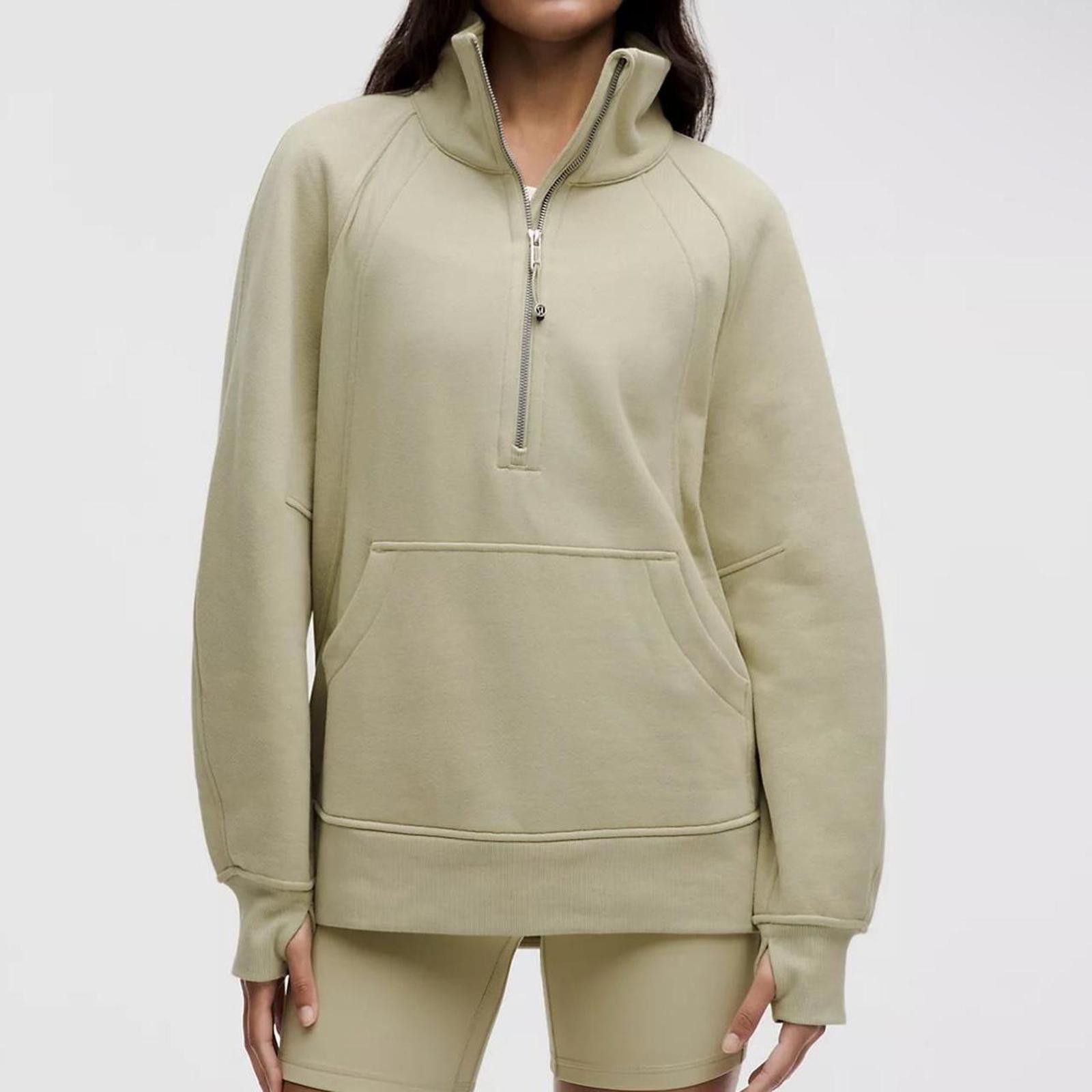Lululemon Scuba Oversized Funnel-Neck Half Zip Size S / US 4 / IT 40 - 1 Thumbnail