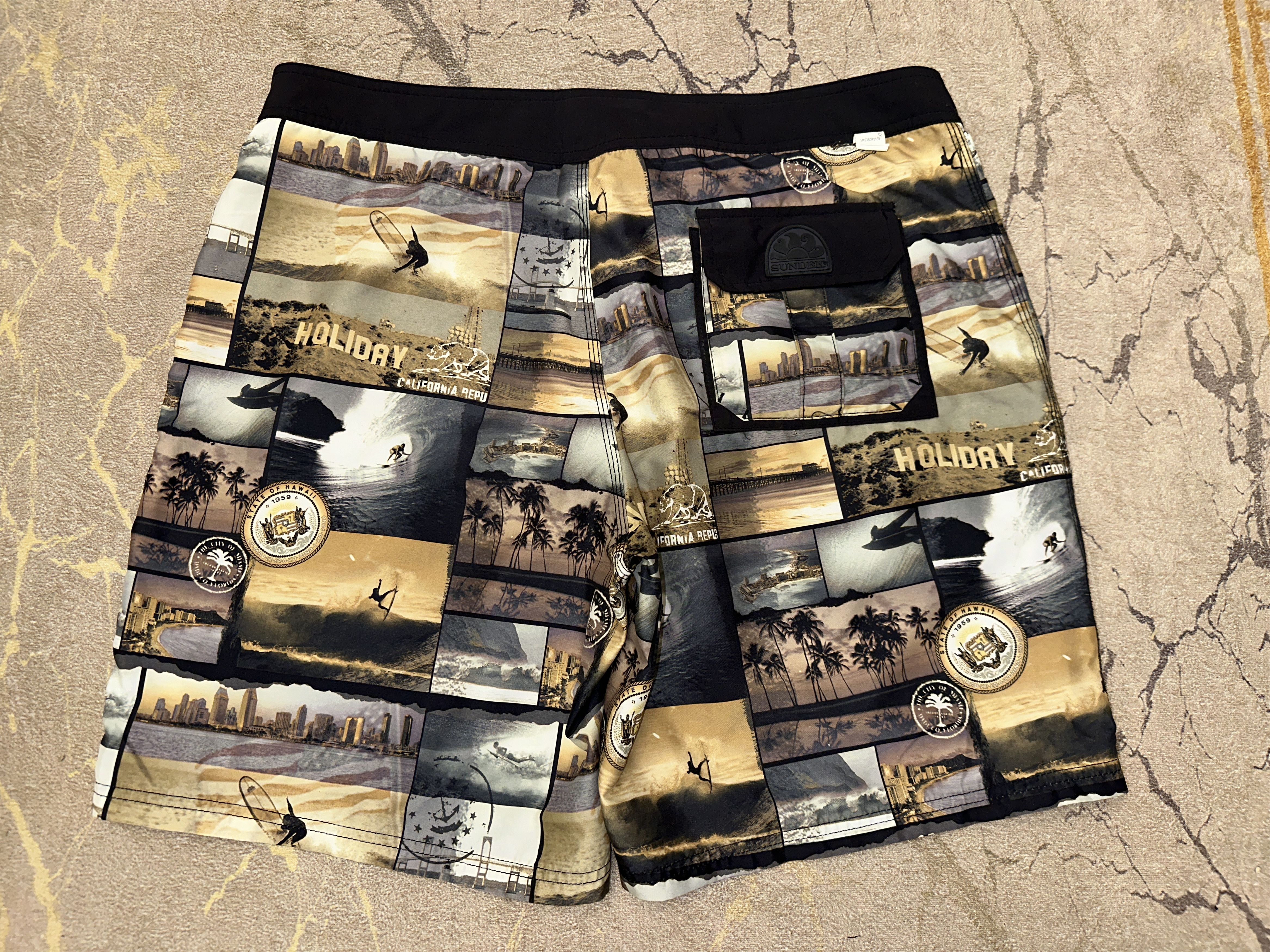 Sundek Sundek 36 California Beach Shorts Trunks BathSuit Size 36 Size US 36 / EU 52 - 3 Thumbnail