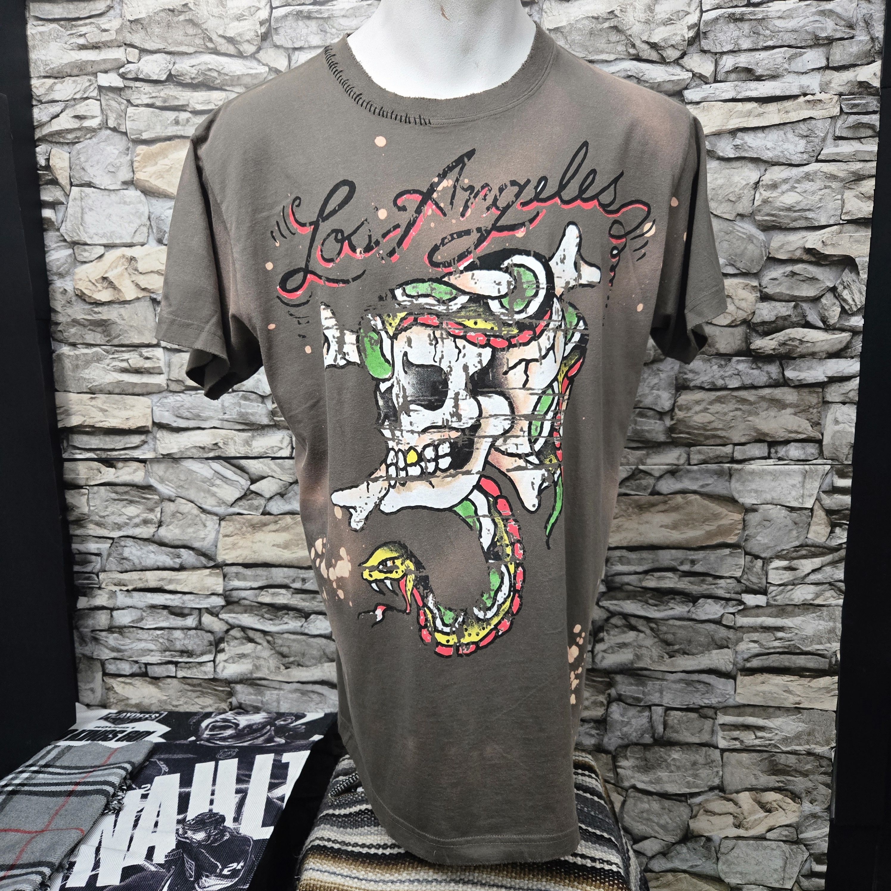 Ed Hardy Ed Hardy by Christian Audigier men XL vintage tie dye skull Size US L / EU 52-54 / 3 - 1 Thumbnail