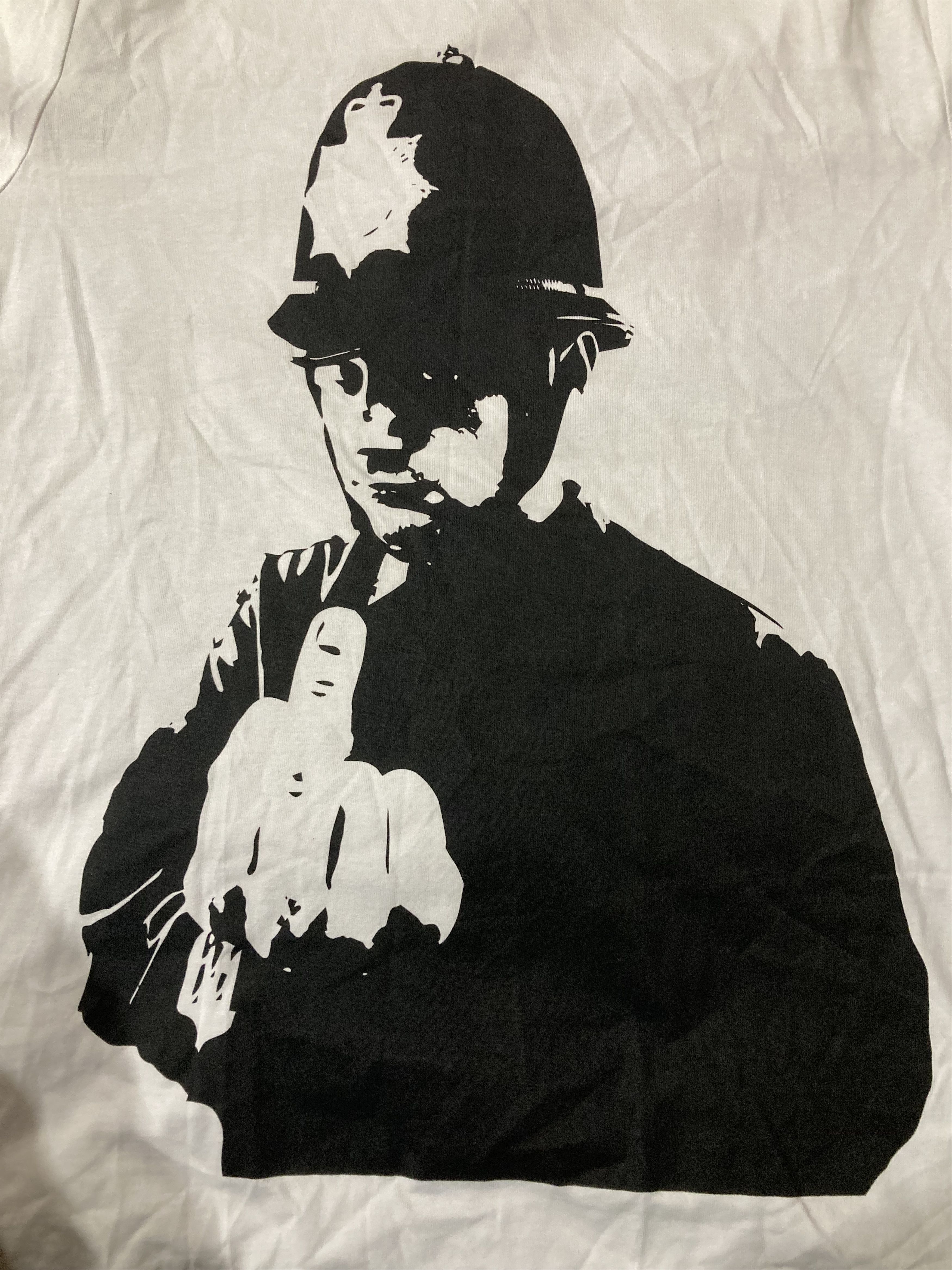 RUDE GALLERY The Art Of Banksy Rude Copper 2002 Policeman tee Size US M / EU 48-50 / 2 - 4 Thumbnail