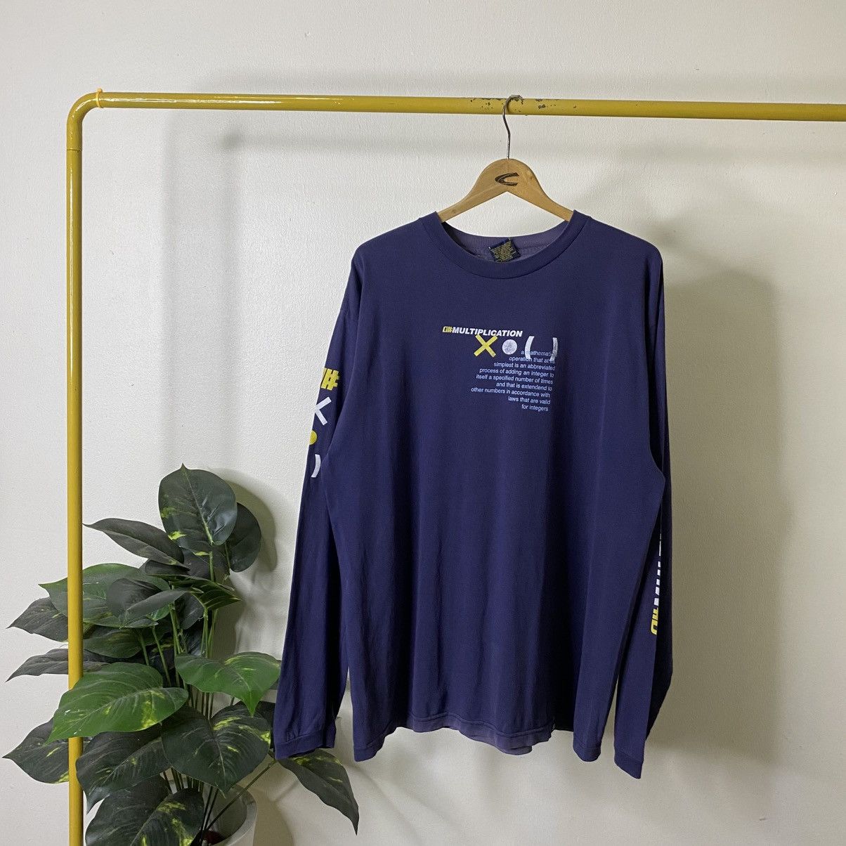 Alphanumeric Vintage 1990s Alphanumeric LS T Shirt Size US XL / EU 56 / 4 - 1 Thumbnail