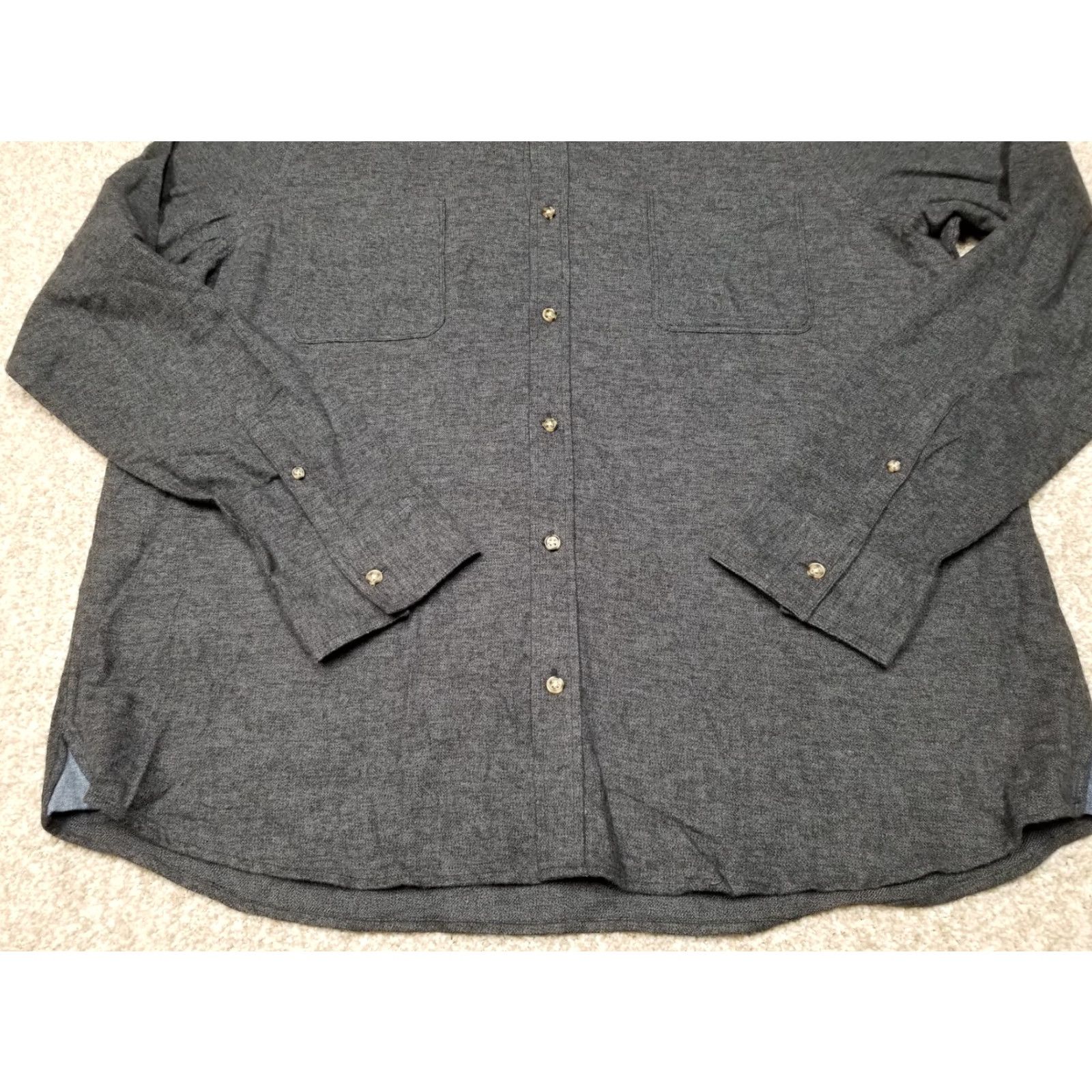 Vintage Wallin & Bros. Shirt Mens 2XL Blue 100% Cotton Long Sleeve Button-Up Casual Size US XXL / EU 58 / 5 - 2 Thumbnail