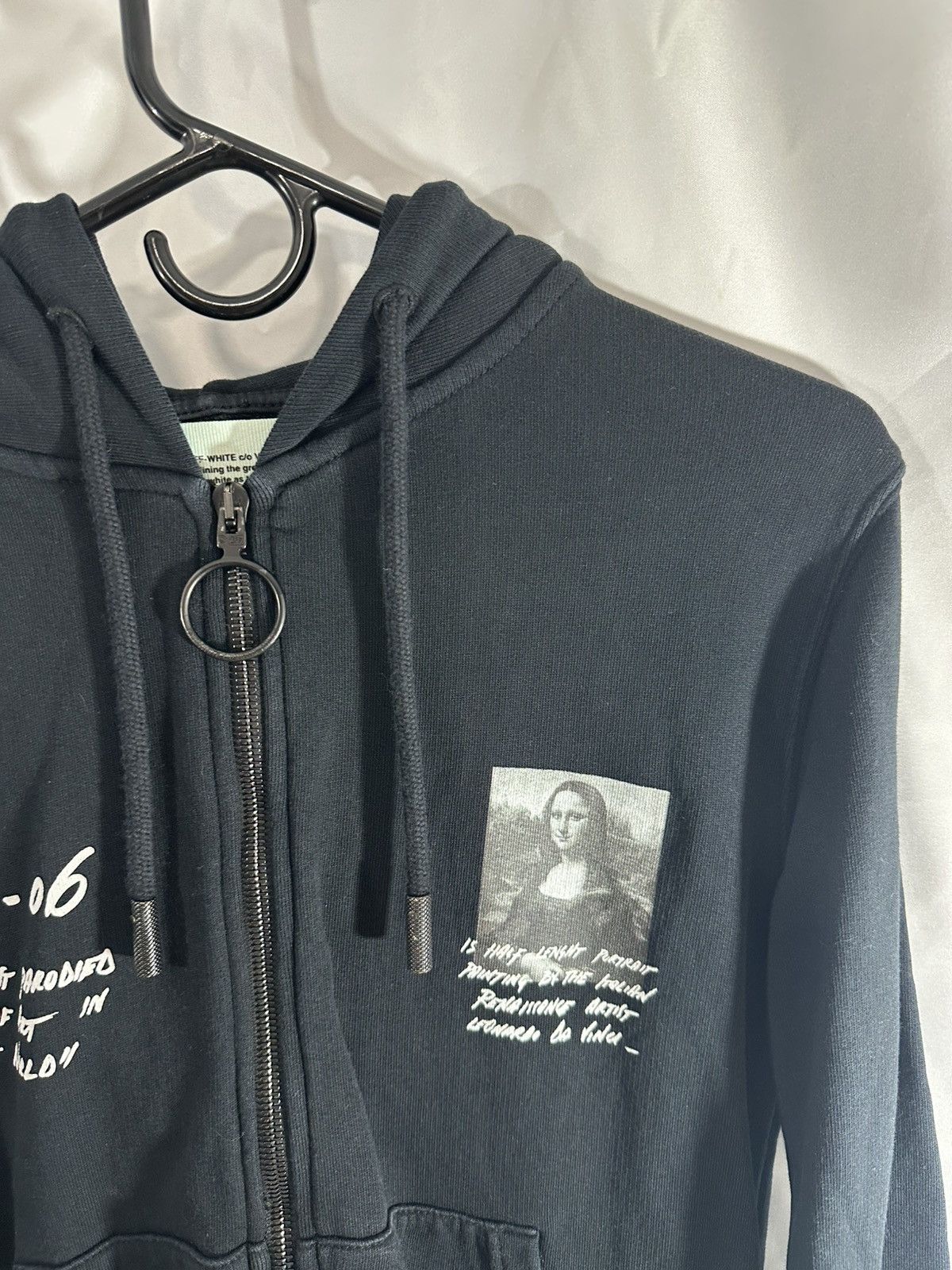 Off-White Off white Hoodie zip Mona Lisa Size US XXS / EU 40 - 4 Thumbnail