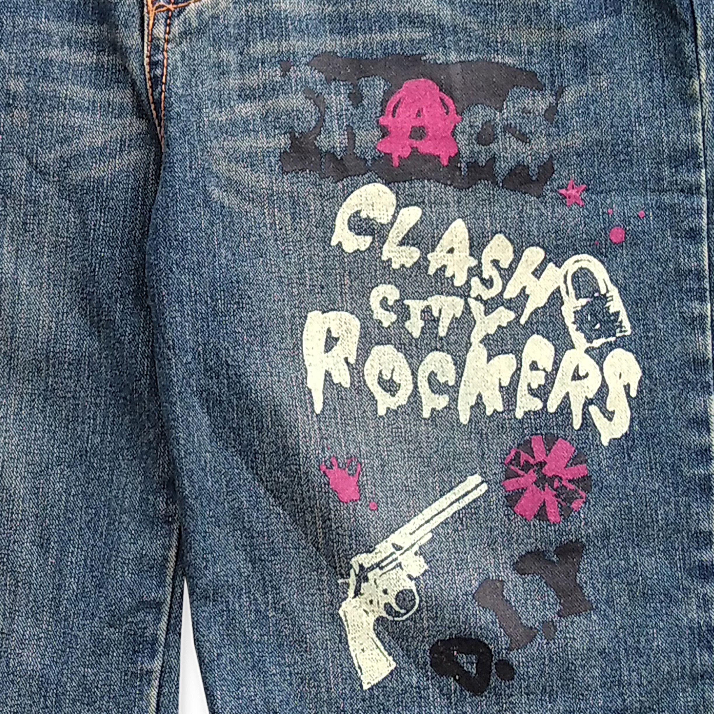 Hysteric Glamour Vintage Y2K J-HONEY Japanese Brand Punk Denim Short Size US 30 / EU 46 - 3 Thumbnail