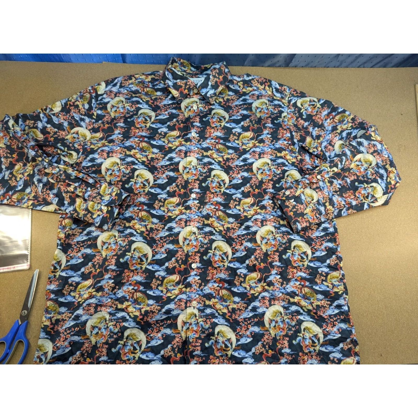 Eton ETON japan Multicolor Button-Up Shirt Mens 3XL Demon AOP All Over Print Shirt Mens 3XL Multicolor Button-Up Size US XXL / EU 58 / 5 - 2 Thumbnail