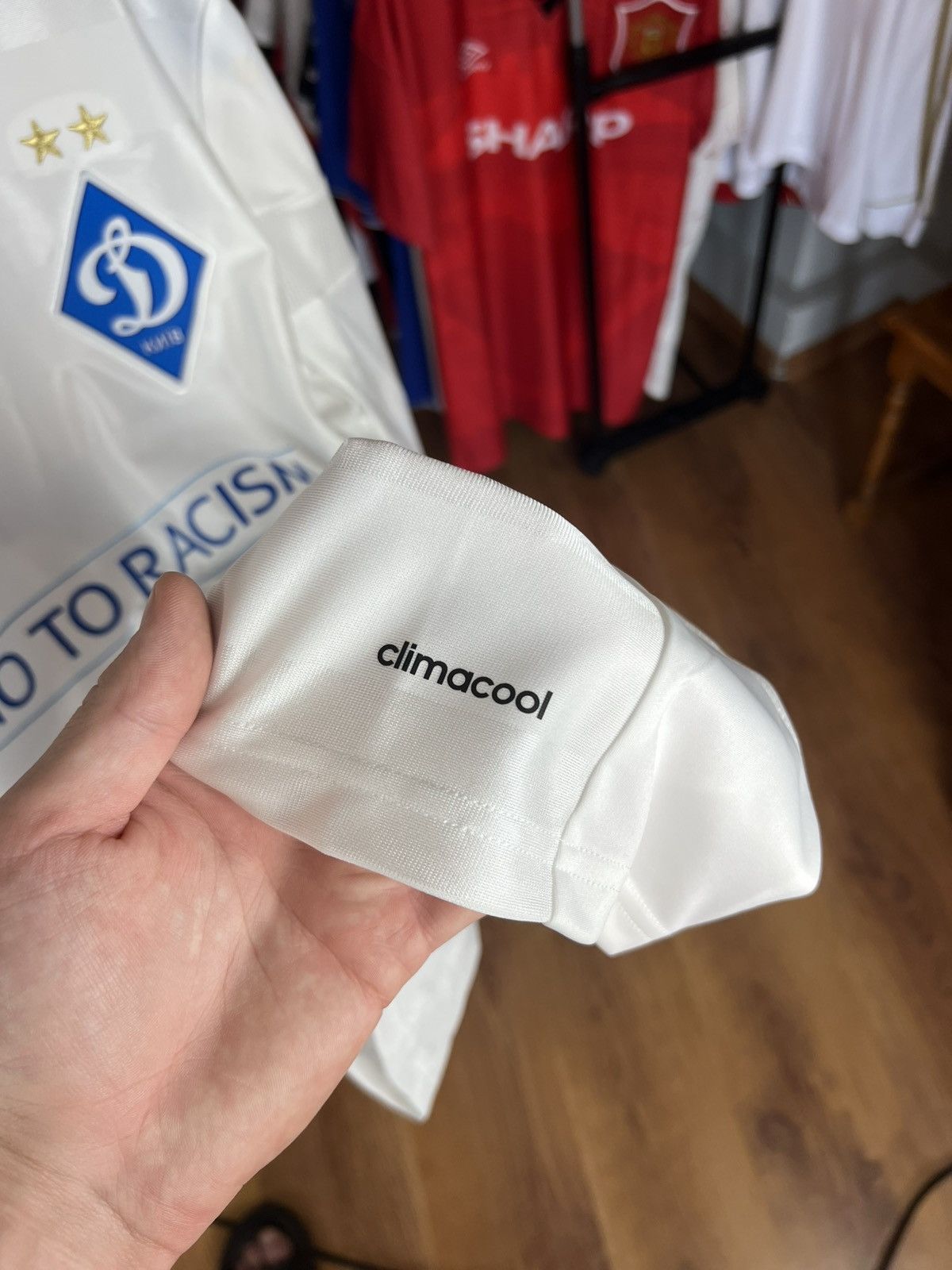 Adidas Soccer Jersey Adidas Dynamo Kyiv 2015/16 Yarmolenko #10 Size US L / EU 52-54 / 3 - 7 Thumbnail