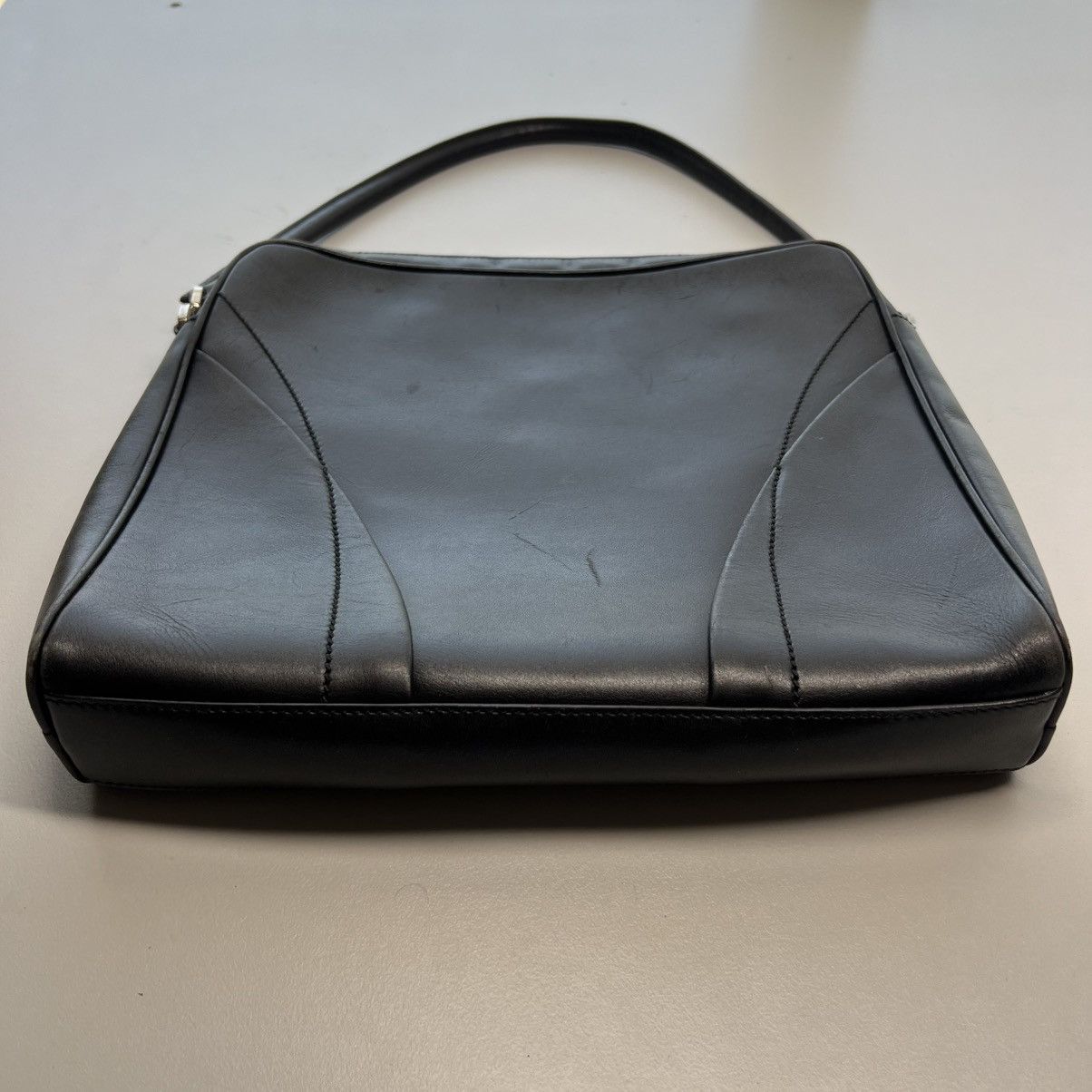 Prada Authentic Vintage PRADA Vitello Leather Shoulder Bag – Black Size ONE SIZE - 16 Thumbnail