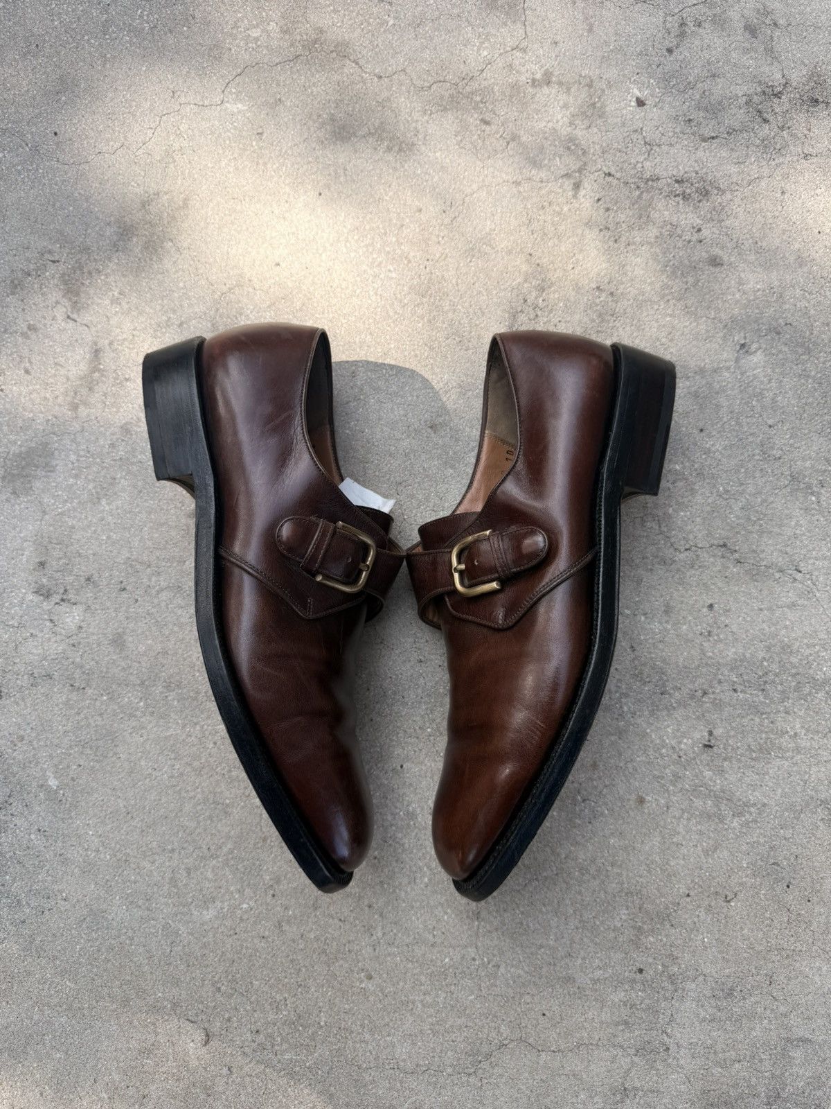 Salvatore Ferragamo Salvatore Ferragamo Shoes Tramezza Handmade Italy Monk Strap Size US 8 / EU 41 - 3 Thumbnail