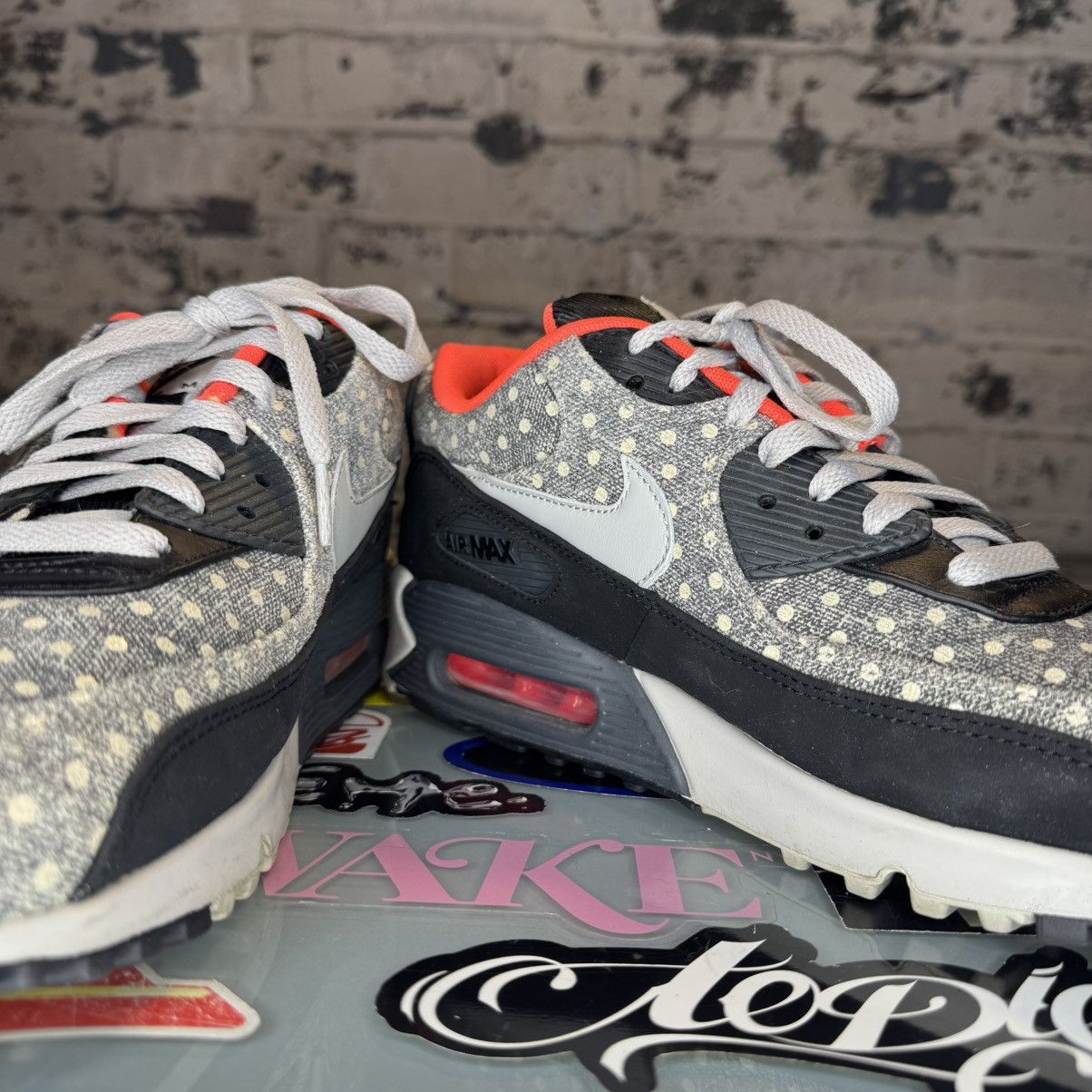 Nike Nike Air Max 90 LTR Premium Polka Dot Bright Crimson Sz 9 Size US 9 / EU 42 - 7 Thumbnail
