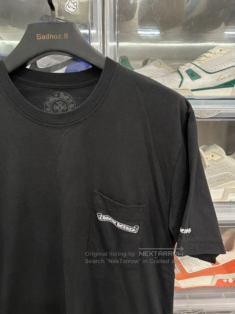 CHROME HEARTS Size L Sanskrit scroll short sleeve
