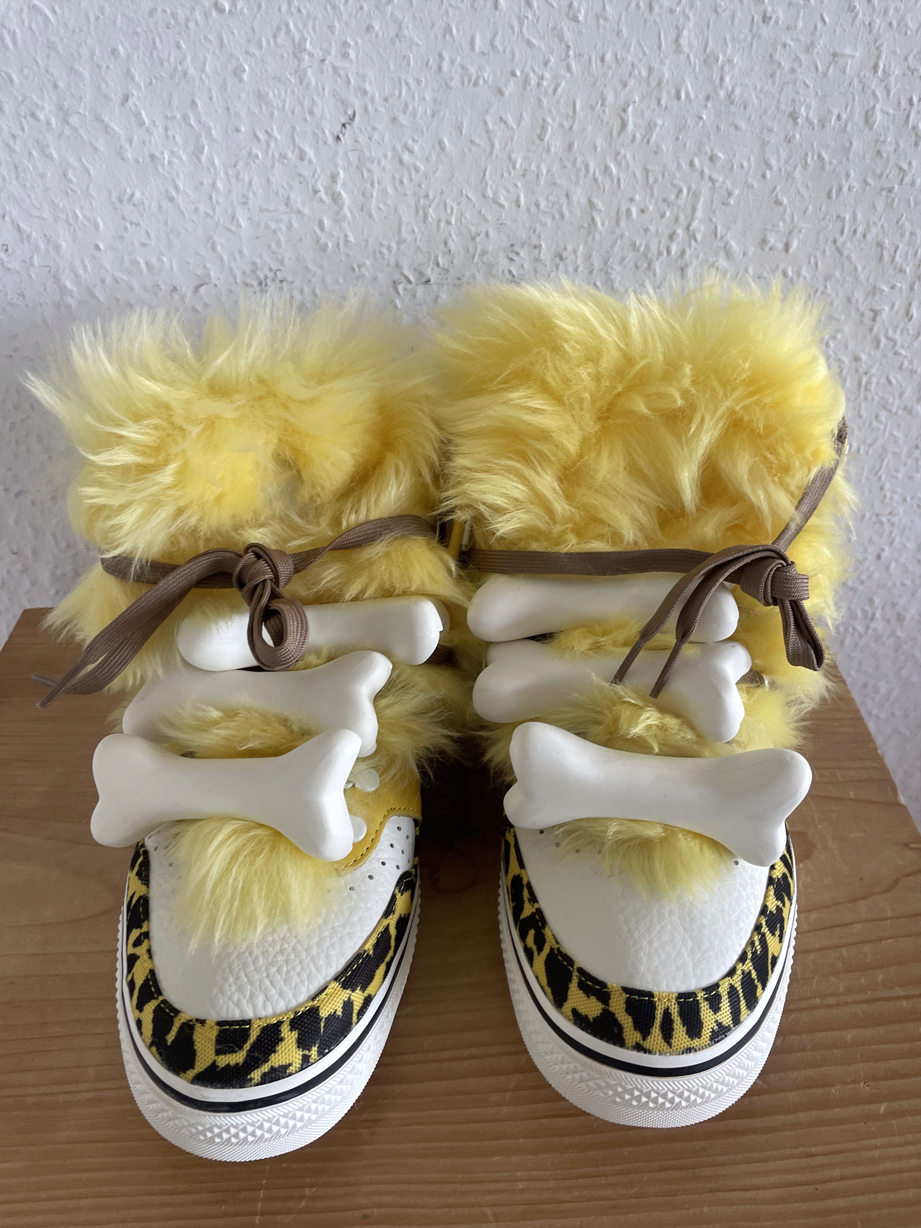 Adidas × Jeremy Scott Jermey Scott x Adidas Bones Hightops Yellow