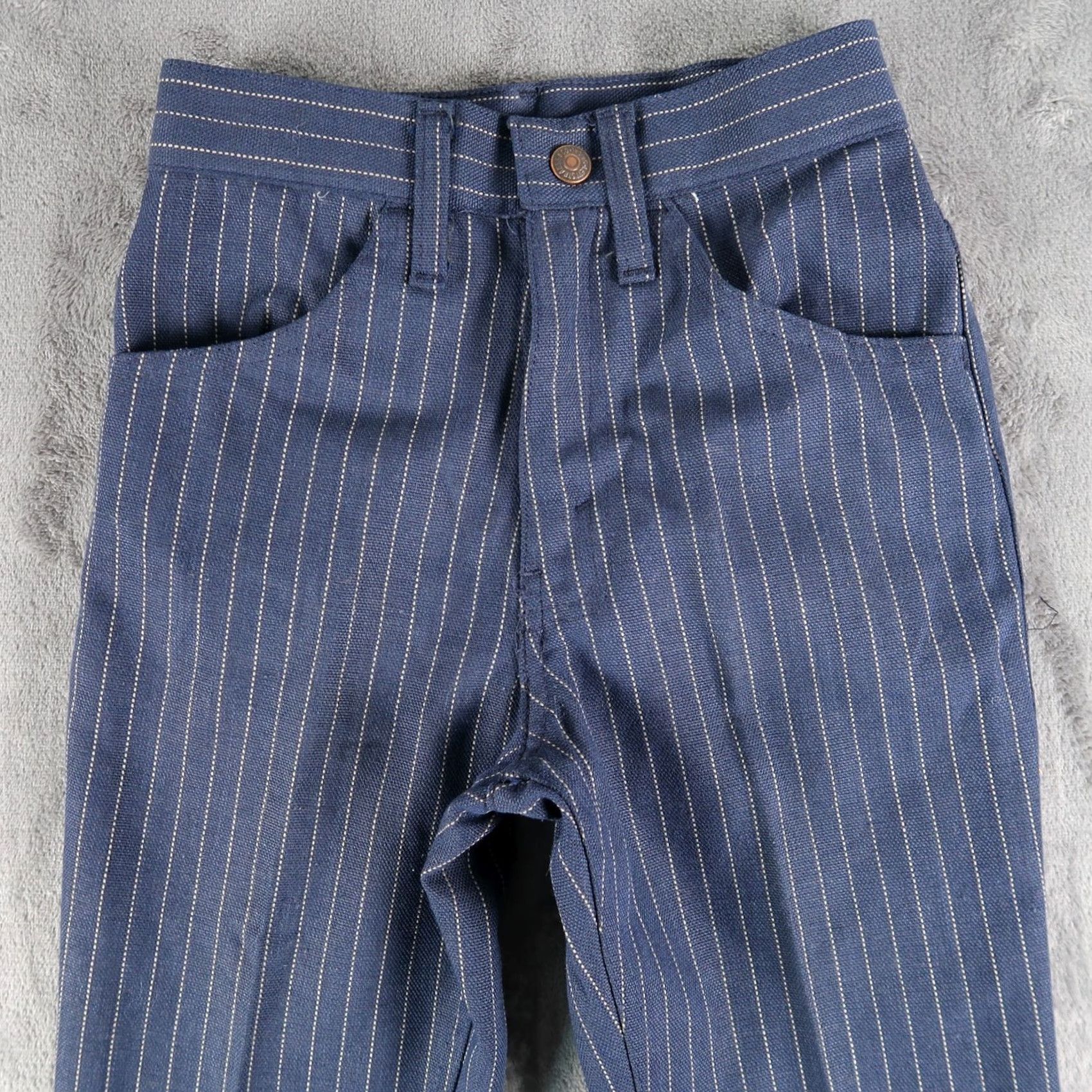Levi's VINTAGE Levi's Big E Students Sta-Prest Striped Flare Slacks 21x23 Made USA Levi's Shirt Pants Mens Size ONE SIZE - 3 Thumbnail