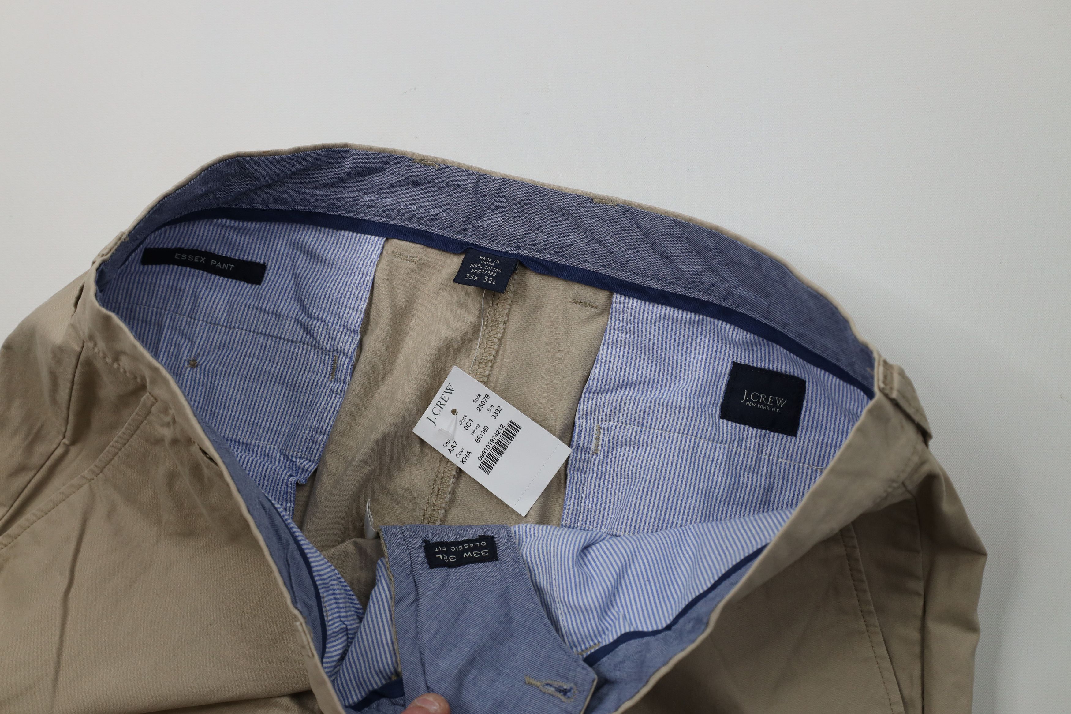 J.Crew Deadstock Vintage Y2K J Crew Essex Chino Pants Trousers Size US 33 - 7 Thumbnail