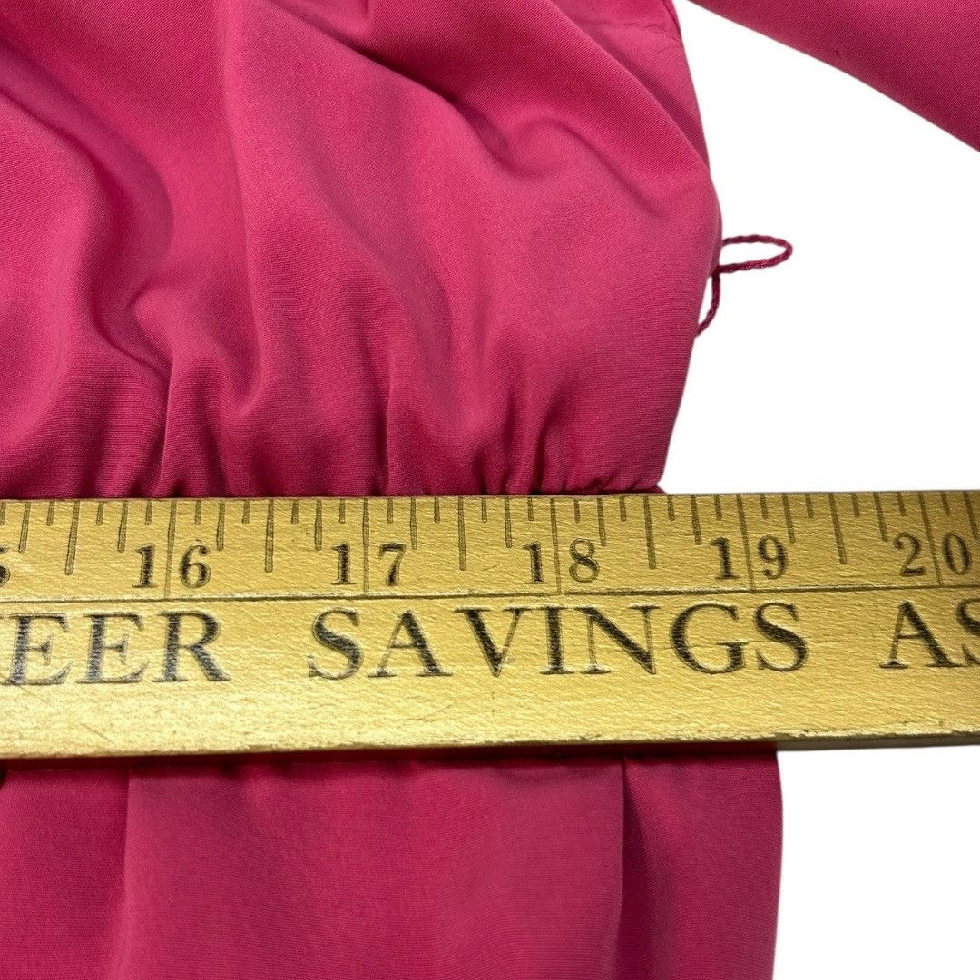Other Vintage 80s Willi Of California Pink V-Neck Long Sleeve Dres Size XXL / US 16-18 / IT 52-54 - 7 Thumbnail