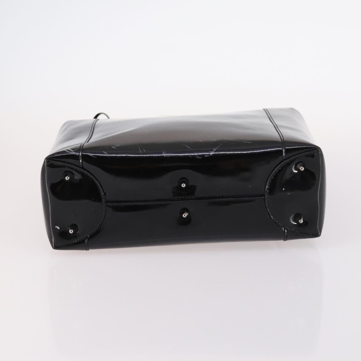 Dior DIOR Maris Pearl Hand Bag Patent Leather Black Silver Size ONE SIZE - 9 Thumbnail