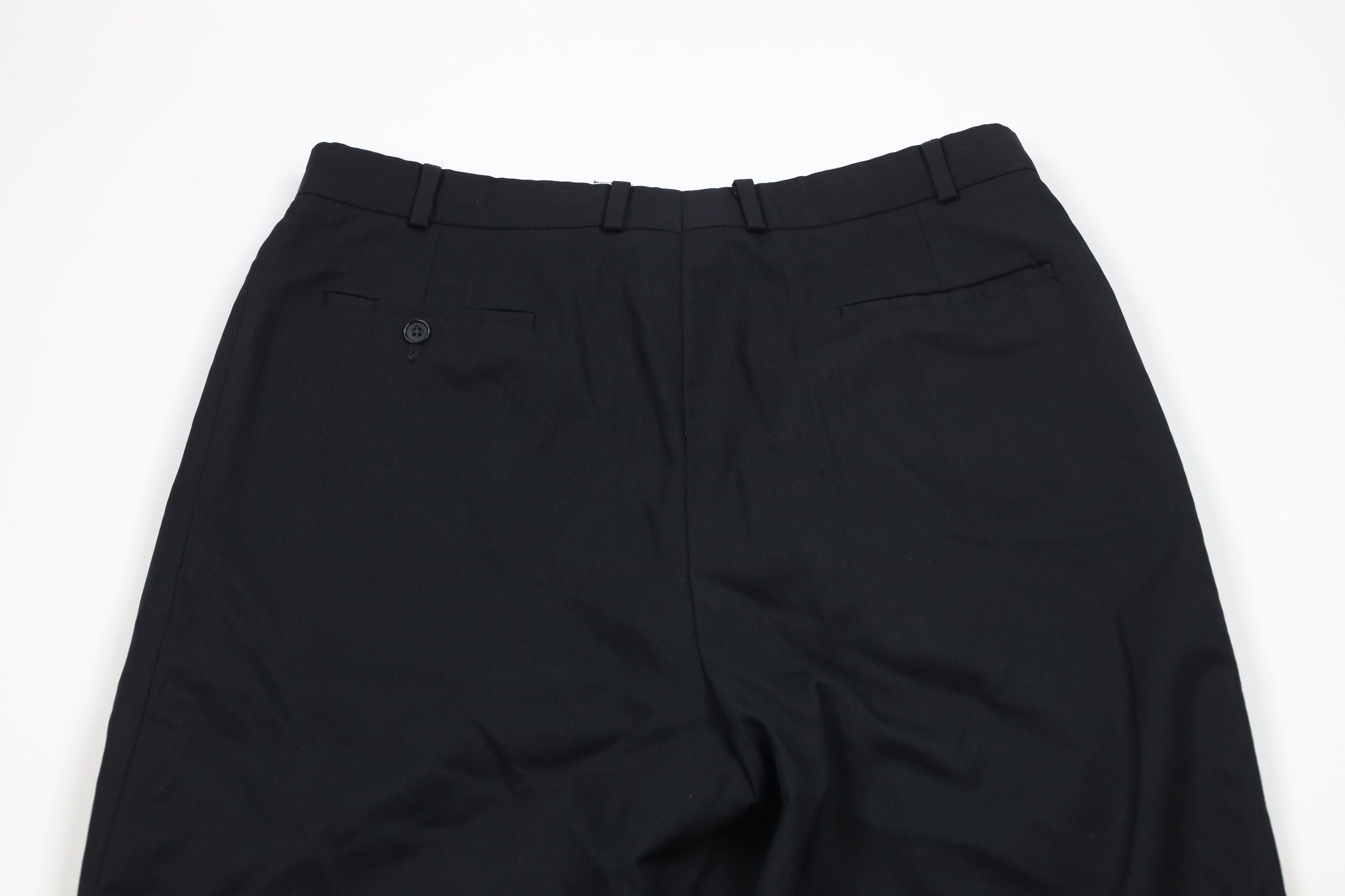 Vintage Vintage 90s Streetwear Wool Wide Leg Chino Pants Black Size US 34 / EU 50 - 12 Thumbnail